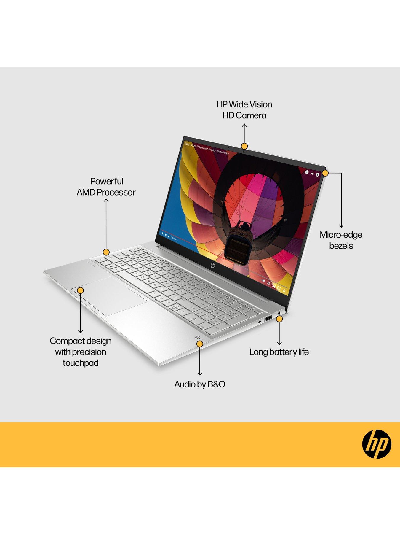  image of hp-pavilion-15-eh1029na-laptop-156in-fhdnbspamd-ryzen-5-8gb-ram-512gb-ssdnbsp--silver