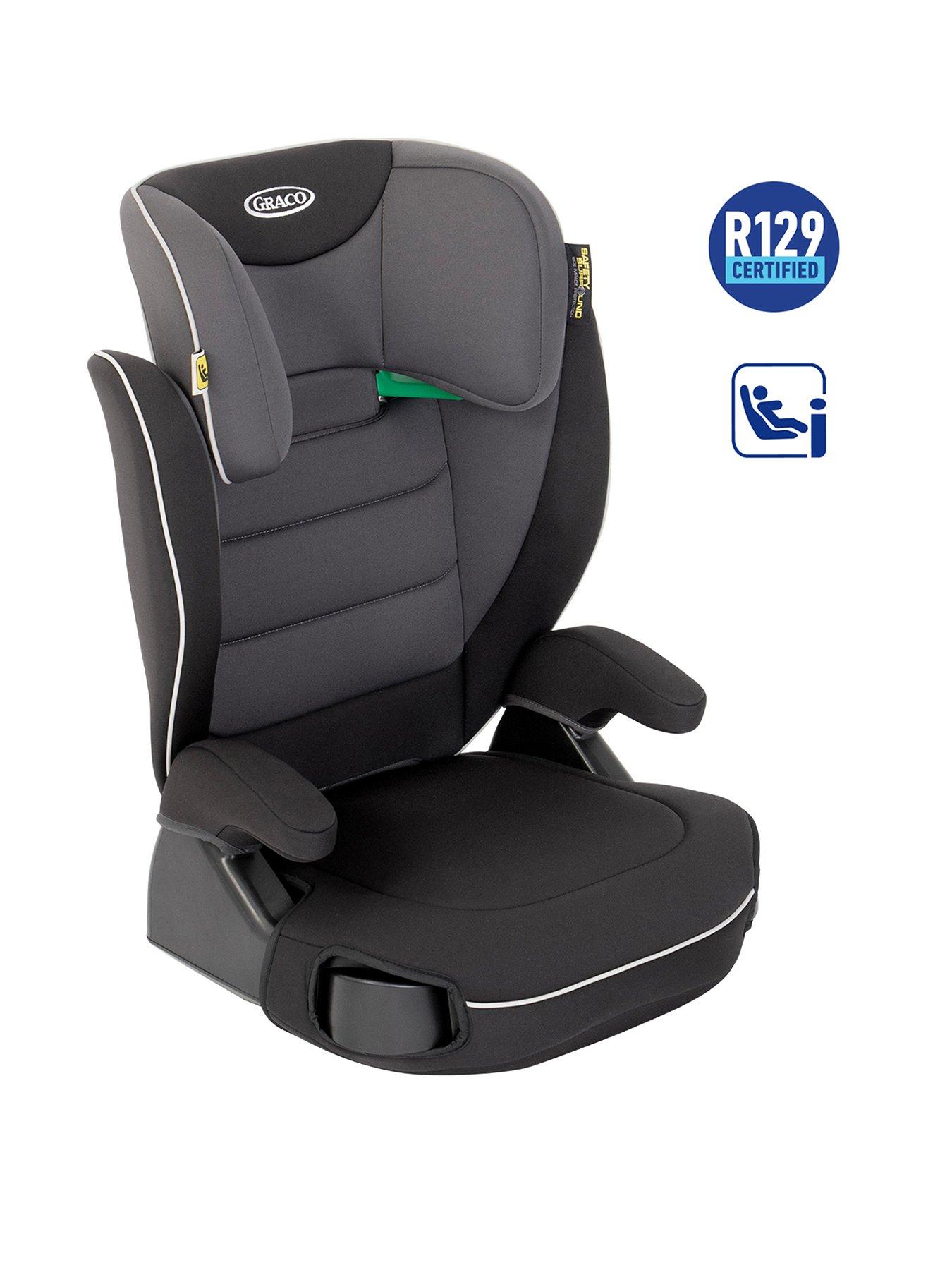 Graco Junior Maxi i Size R129 Highback Booster Car Seat Midnight littlewoods