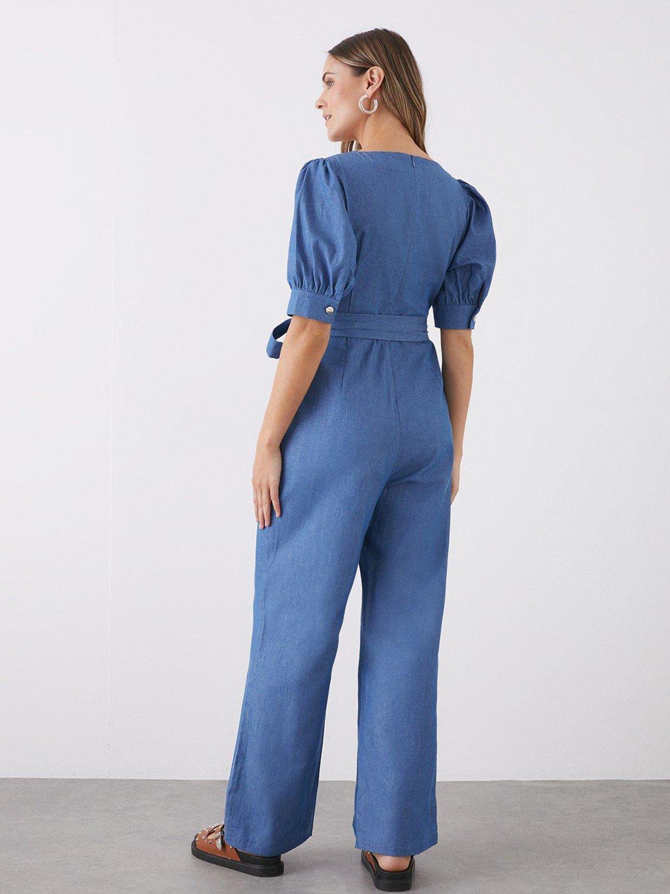 Dorothy perkins blue store jumpsuit