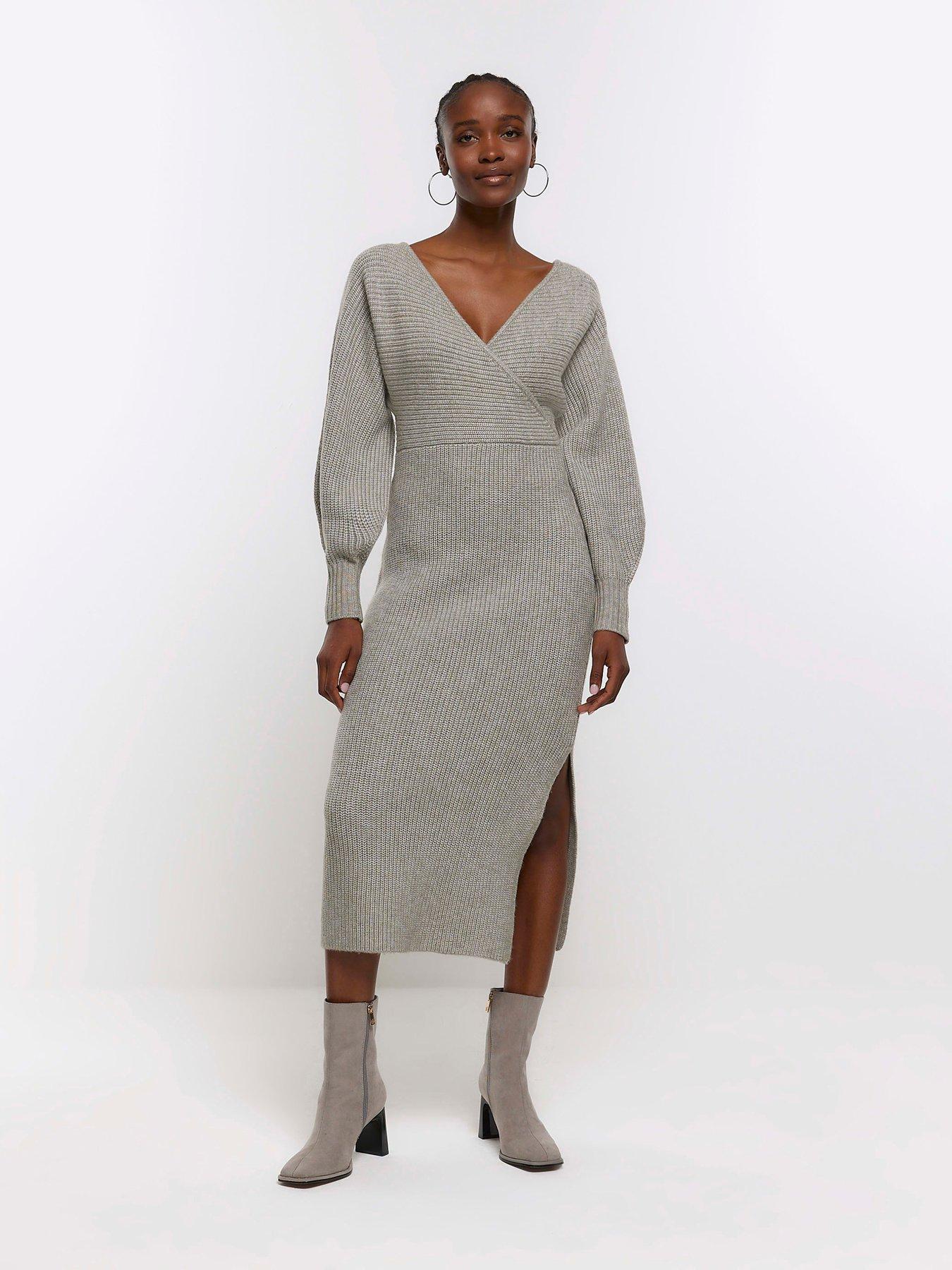 River Island Jumper Dress - Grey