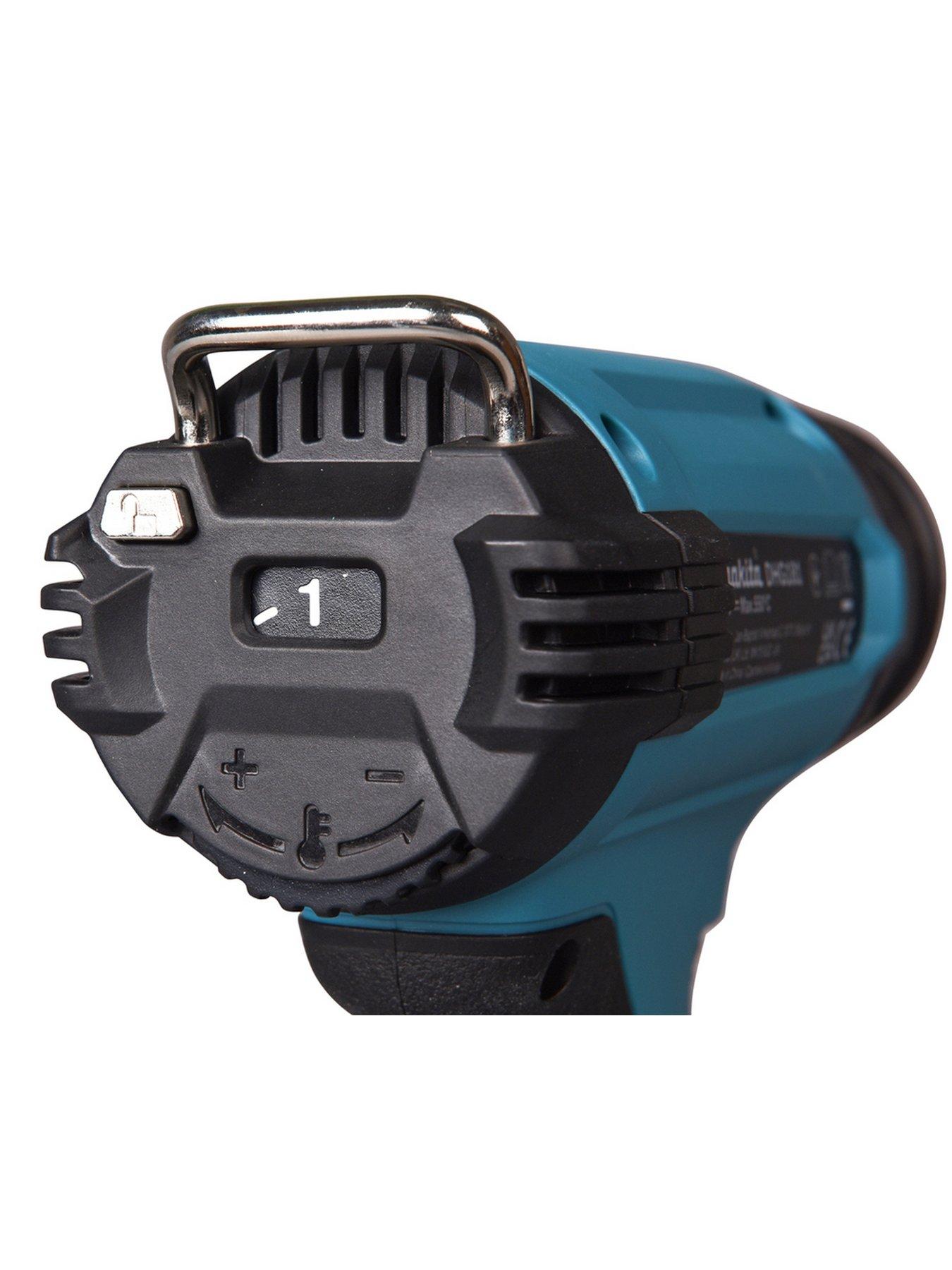  image of makita-18v-lxt-heat-gun-body-only-inc-accessories-amp-makpac-case