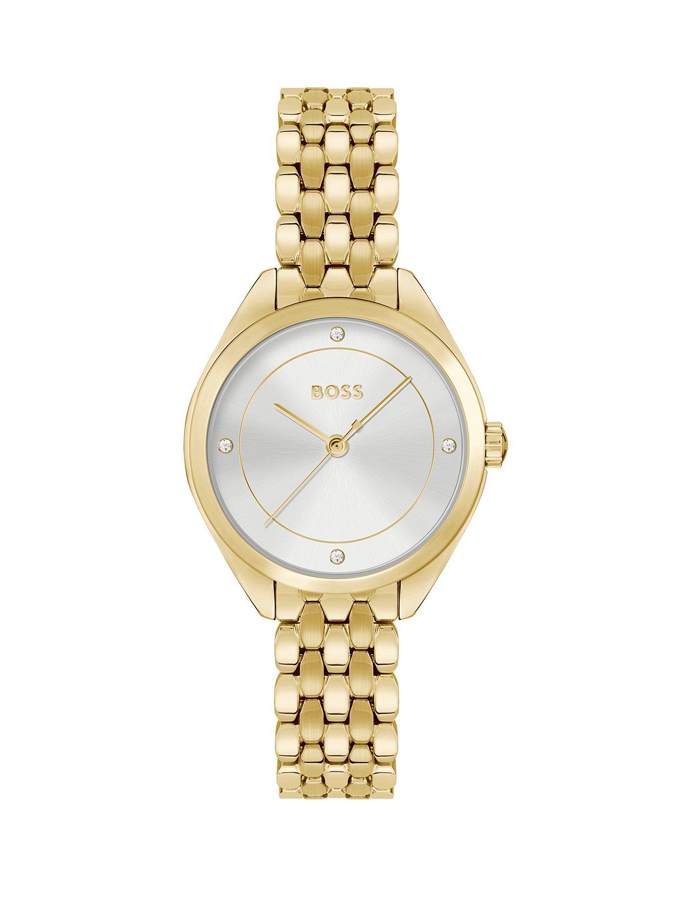 BOSS Ladies MAE Light Yellow Gold Bracelet Watch
