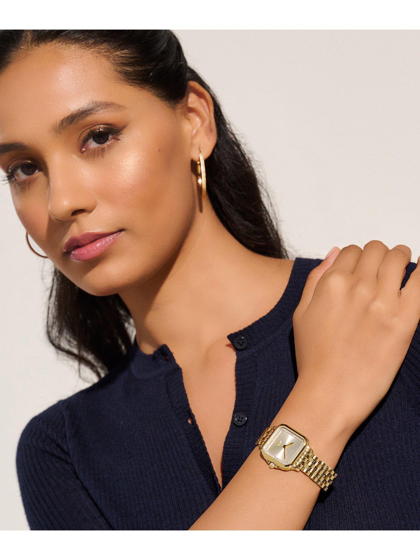 Image 5 of 8 of Olivia Burton 28mm Grosvenor Light Gold Watch