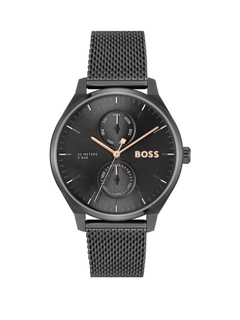 boss-gents-boss-tyler-black-ip-stainless-steel-mesh-bracelet-watch