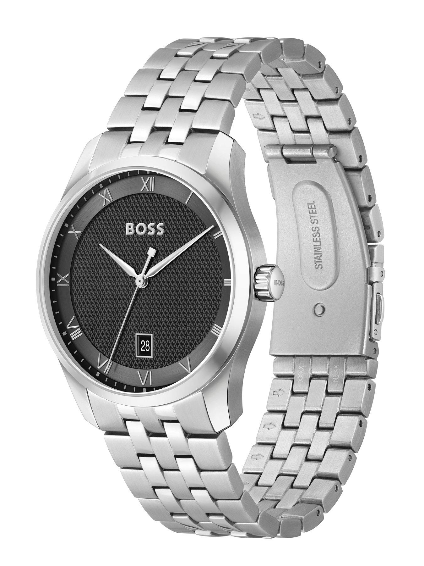  image of boss-gents-principle-black-dial-bracelet-watch