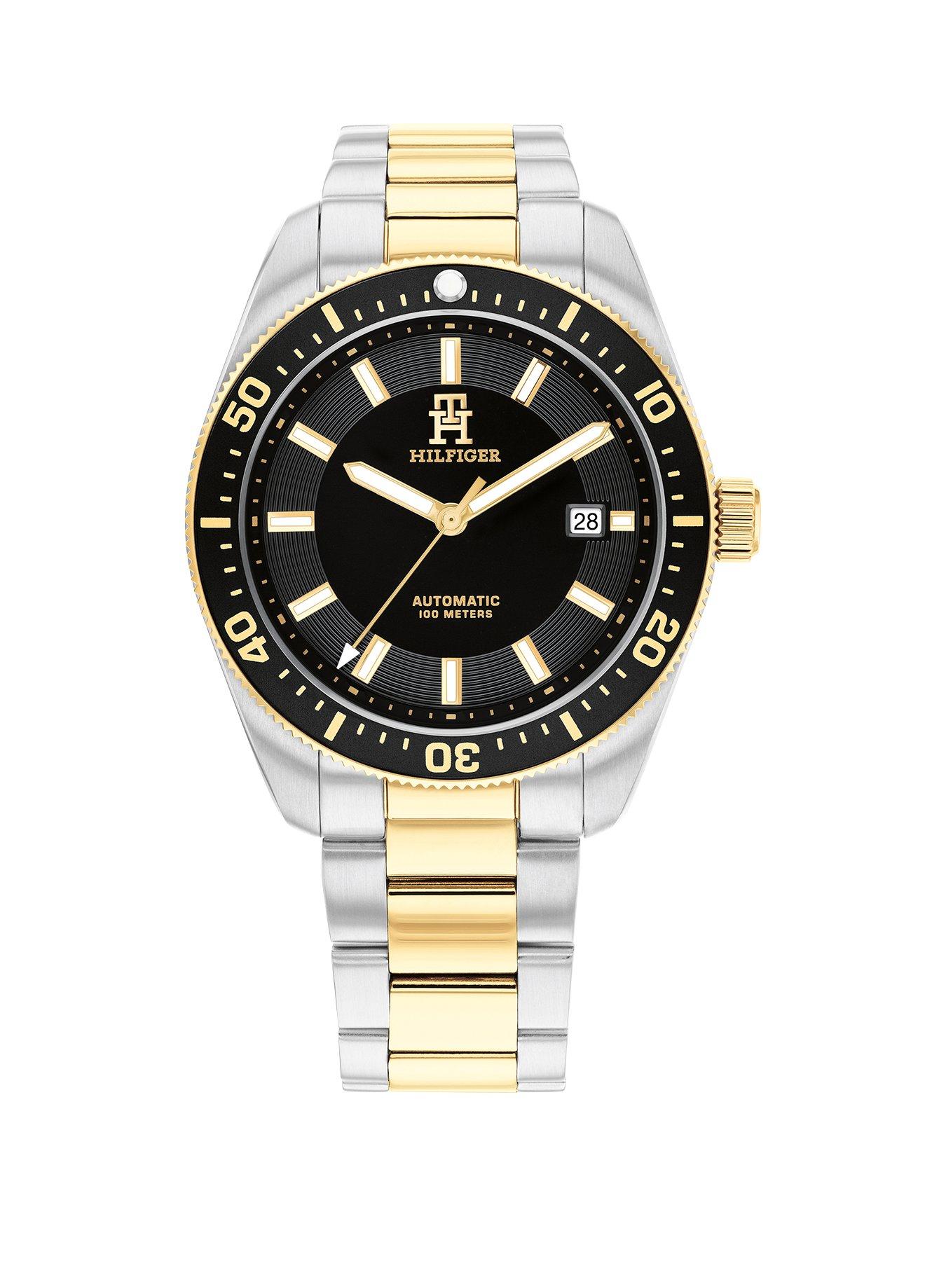 tommy-hilfiger-automatic-two-tone-stainless-steel-and-gold-plated-mens-watch