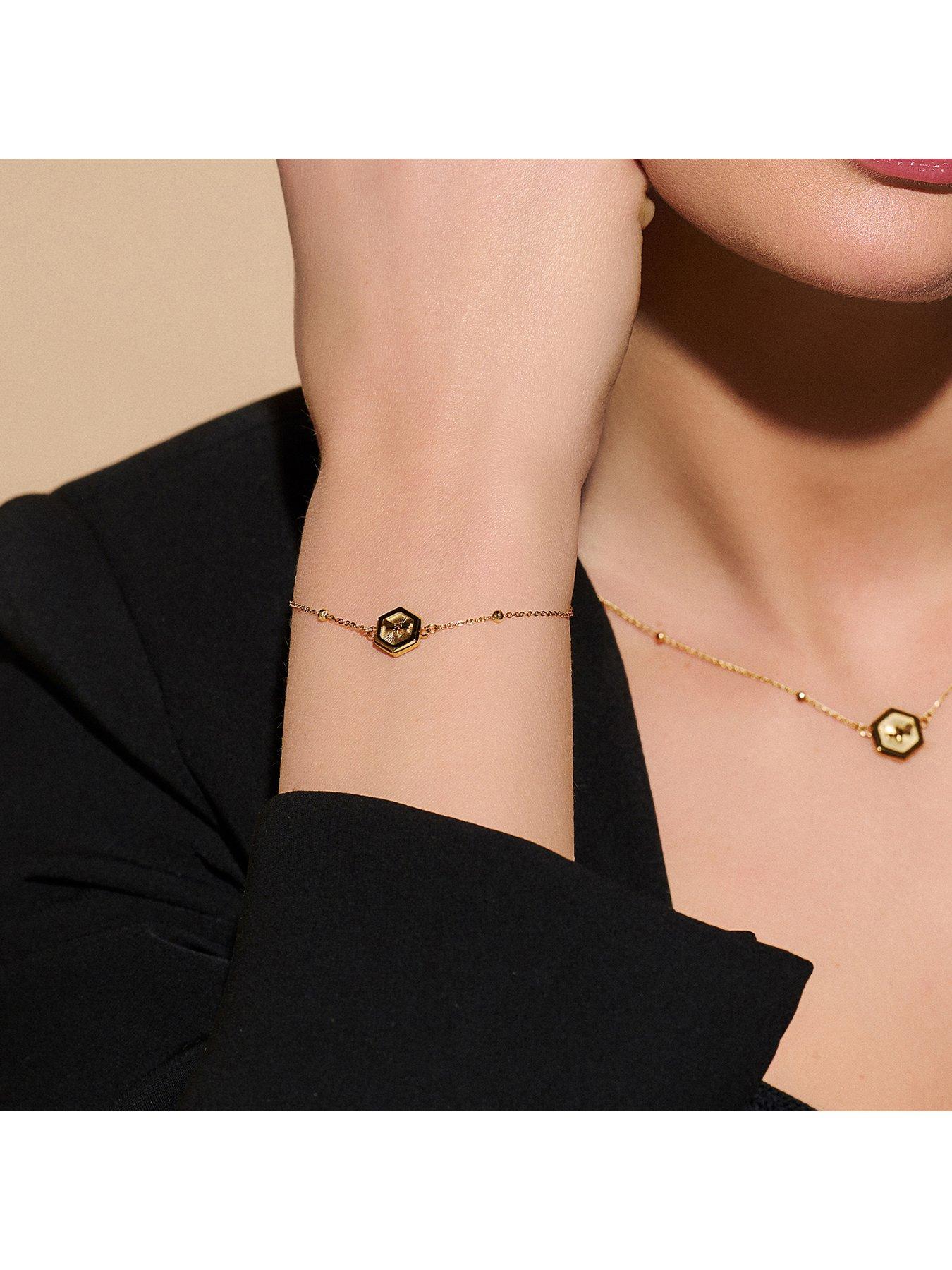 Minima Bee Olivia Burton Honeycomb Bee Necklace Olivia Burton