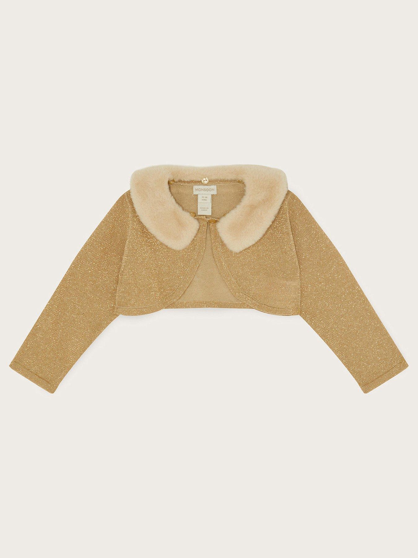 Gold cardigan 2025 baby girl