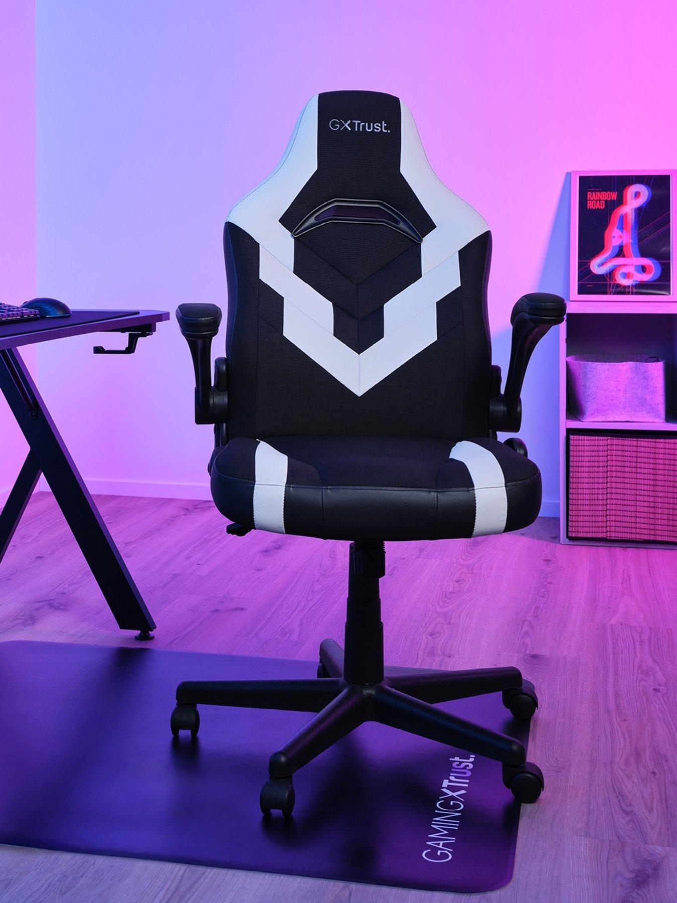 undefined GXT 703 Riye Adjustable PC Gaming Chair - White