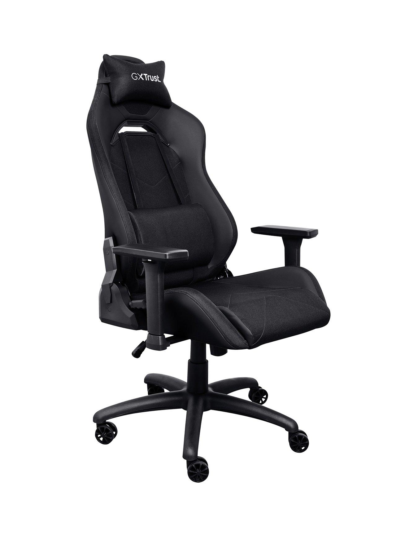 Trust GXT 714 Ruya Adjustable PC Gaming Chair - Black | littlewoods.com