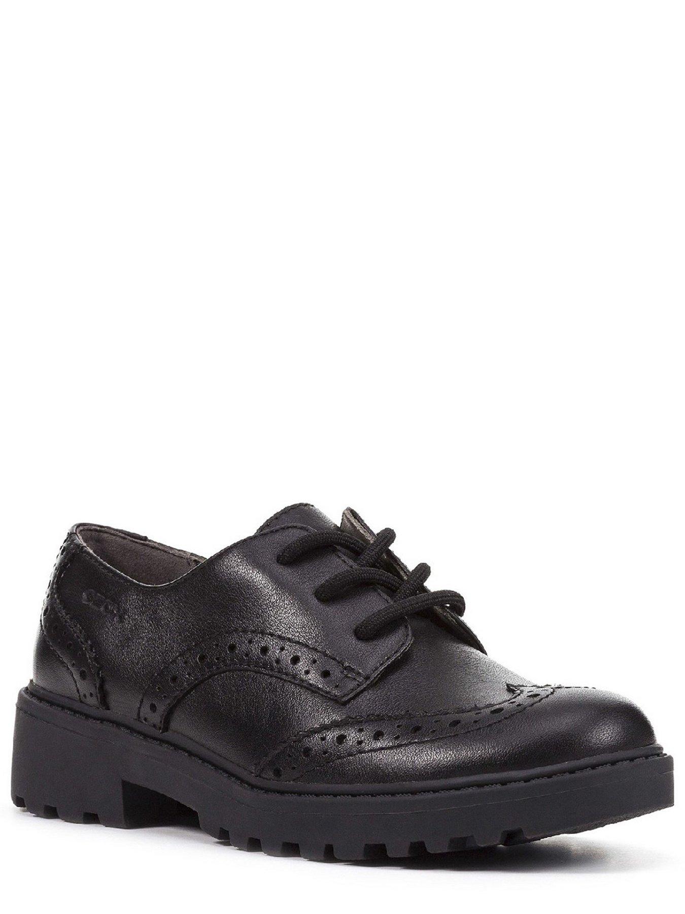  image of geox-girls-casey-lace-up-school-brogue