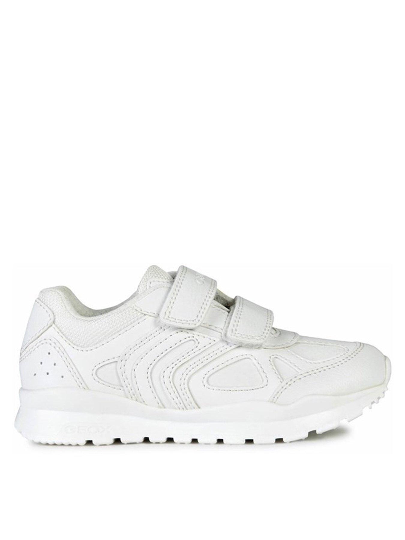 Geox Pavel Double Strap Trainer - White