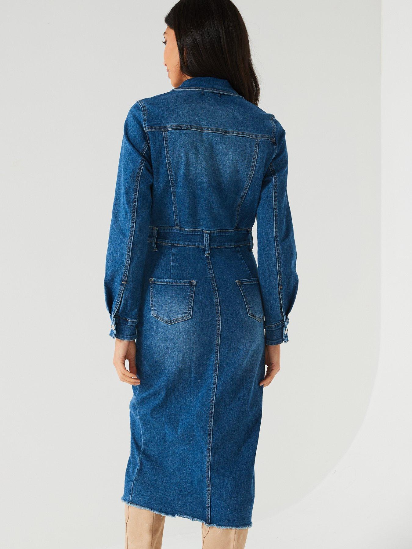 Denim Midi Dress