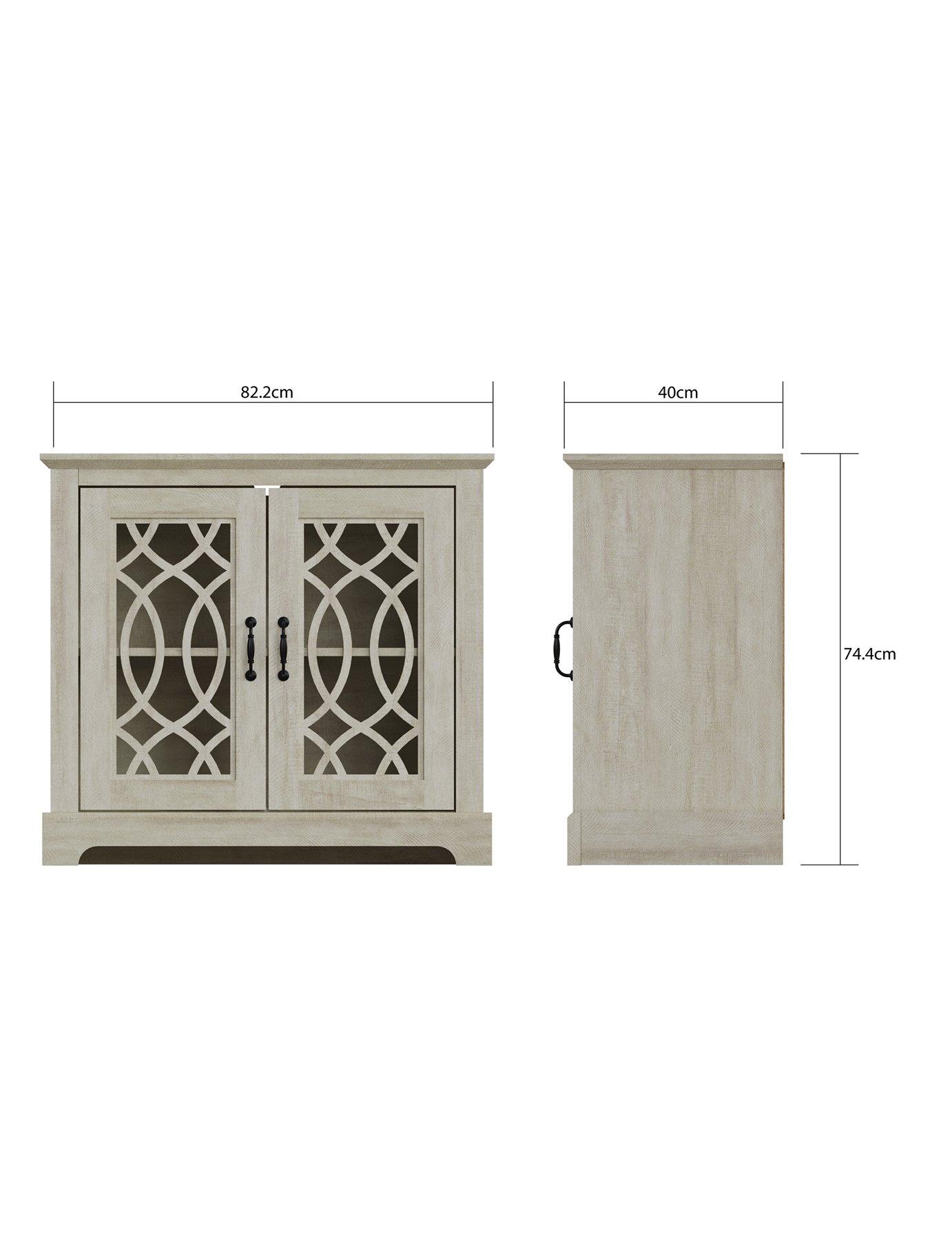 Image 6 of 6 of GFW Amelie 2 Door Sideboard - Light Grey