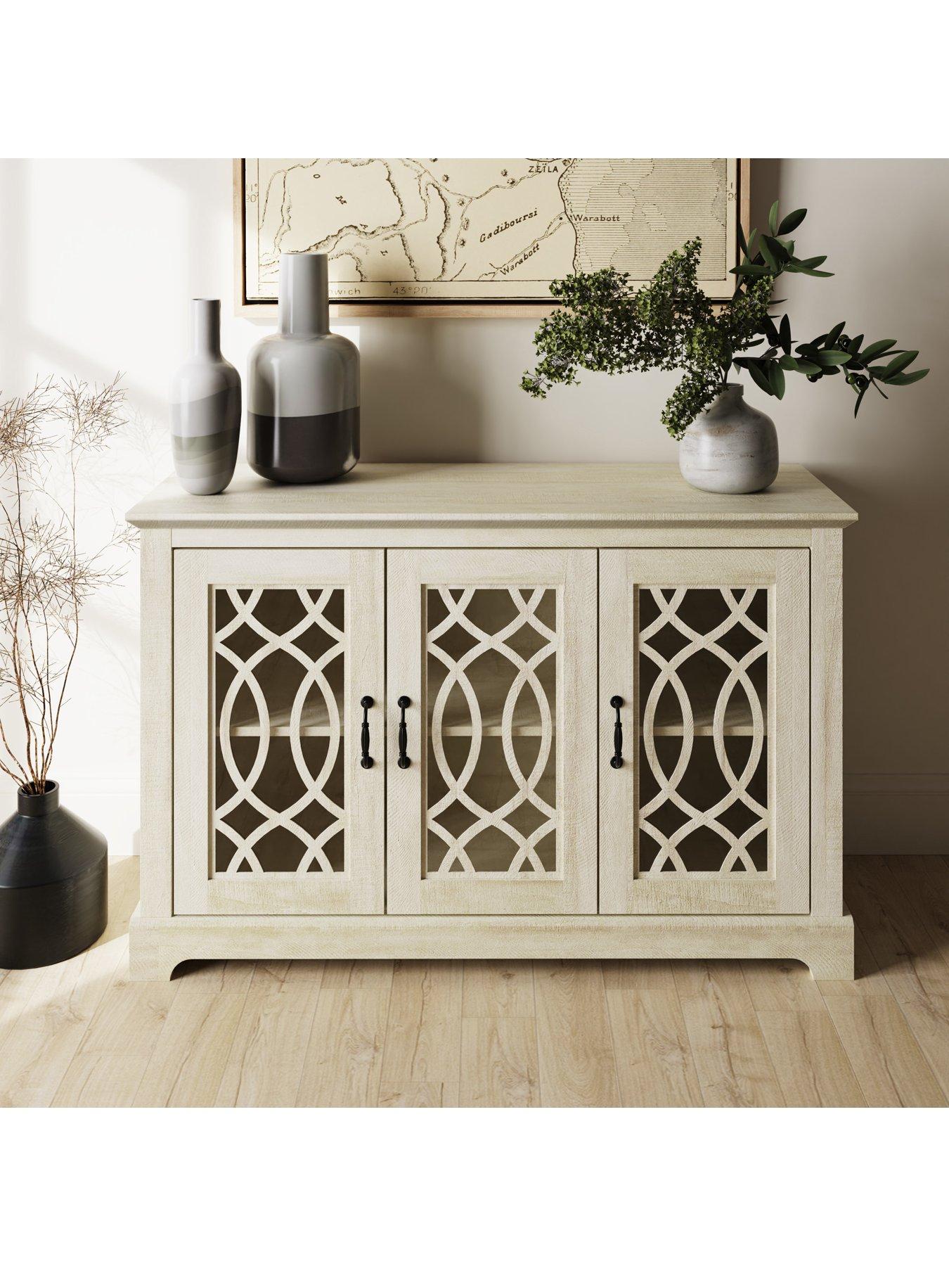 Image 1 of 6 of GFW Amelie 3 Door Sideboard - Light Grey