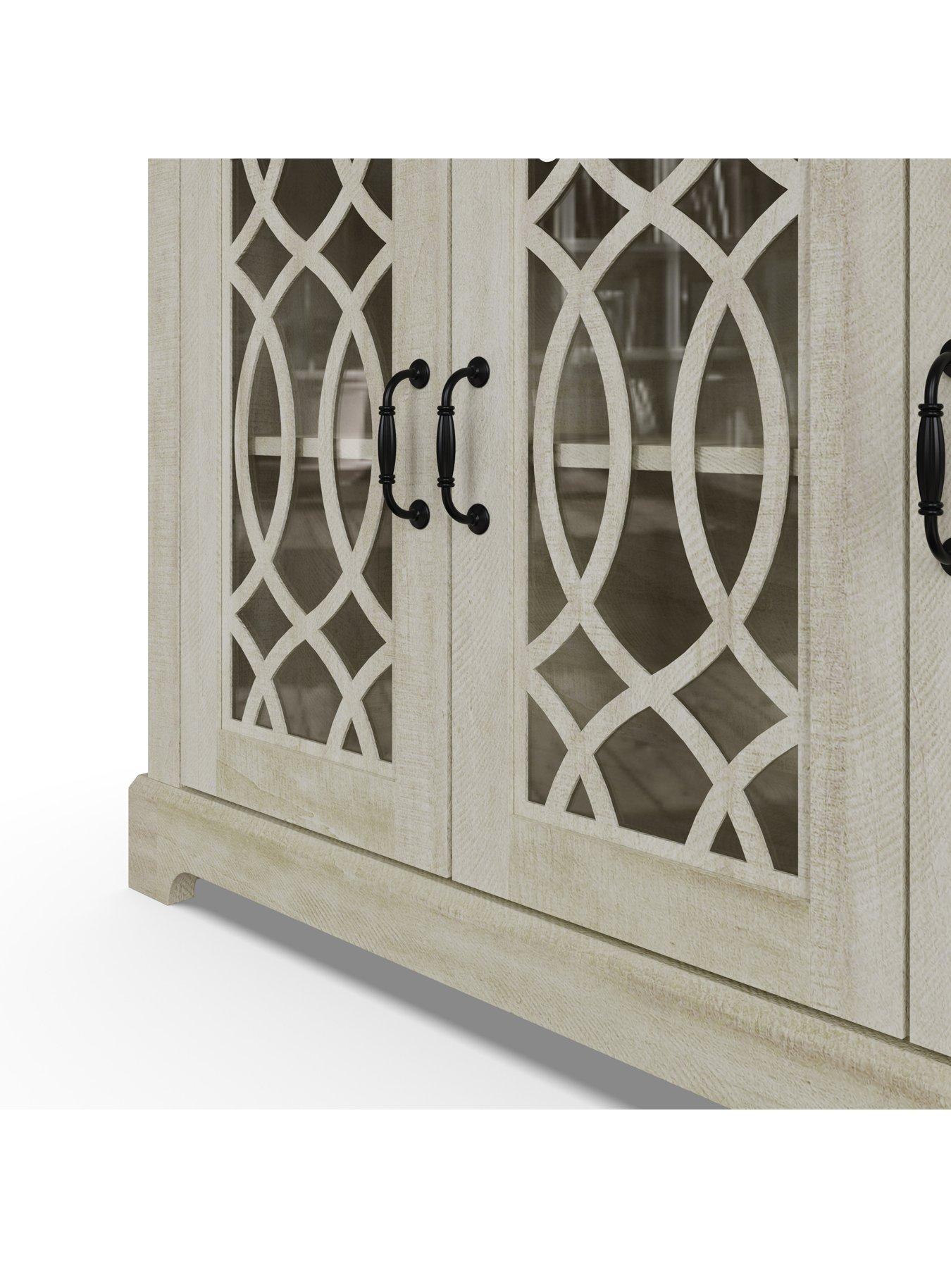  image of gfw-amelie-3-door-sideboard-light-grey