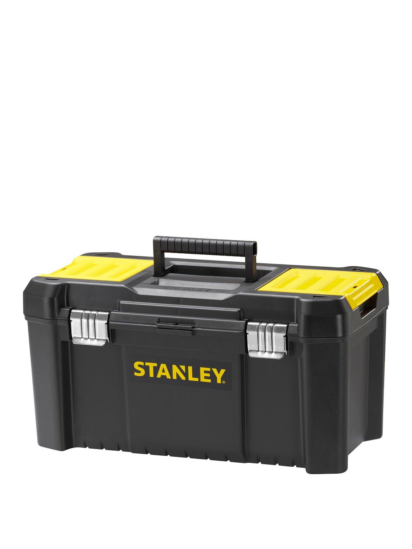 undefined STST1-75521 Essential 19-inch Toolbox with Metal latches - Black/Yellow