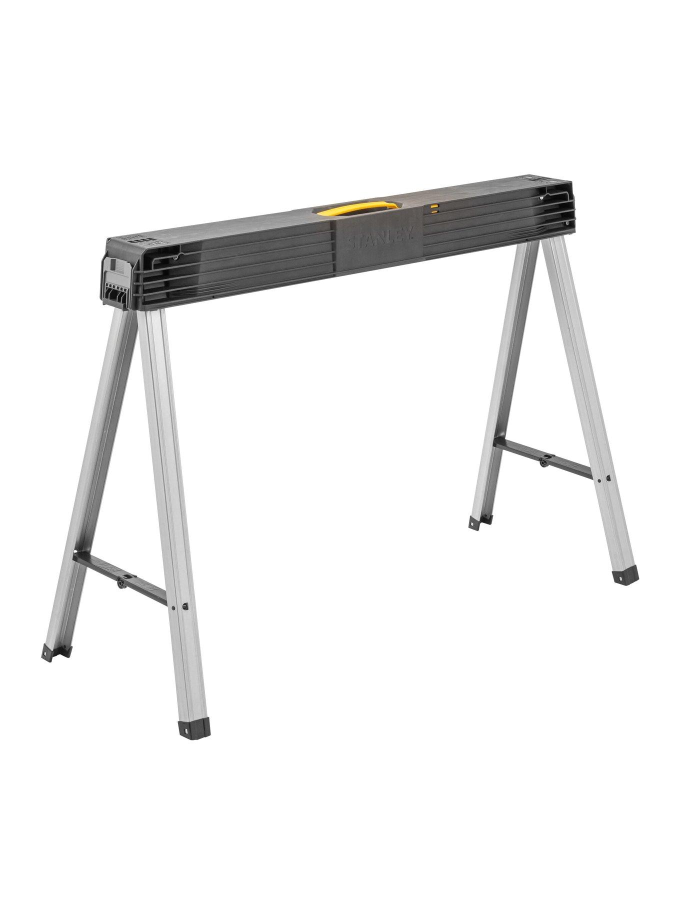  image of stanley-1-97-475-folding-metal-leg-saw-horse-twin-pack