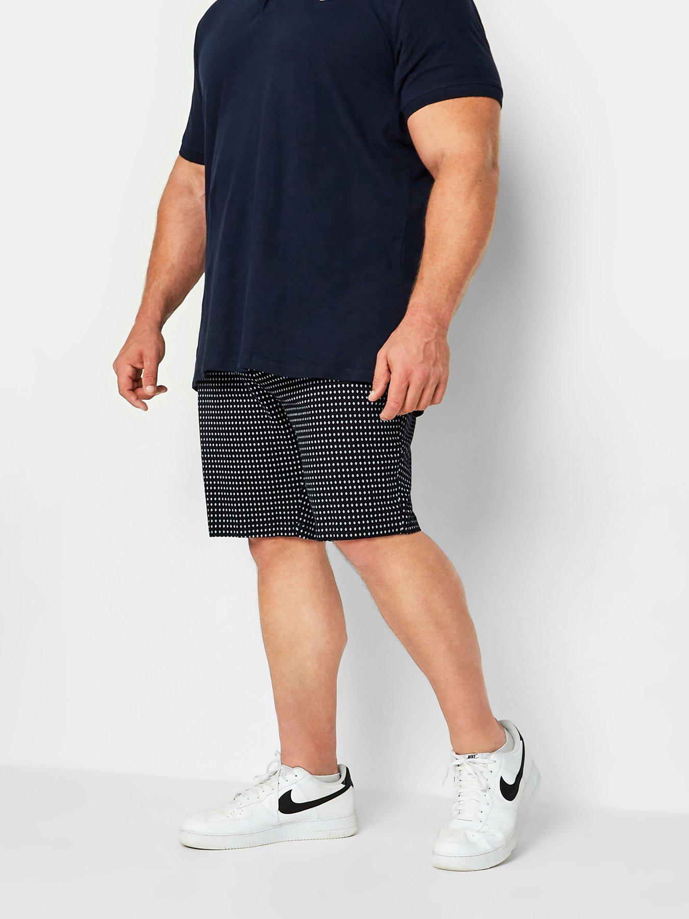 badrhino-geo-diamond-print-shorts