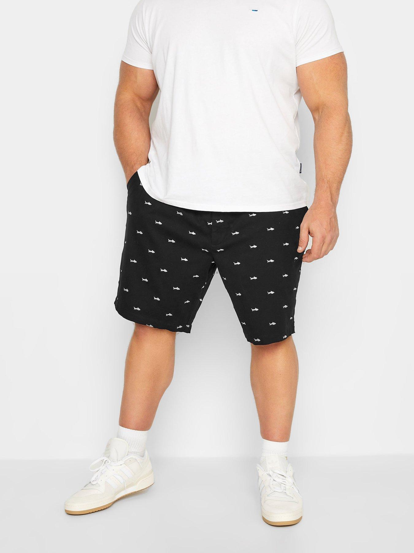 undefined Shark Print Shorts