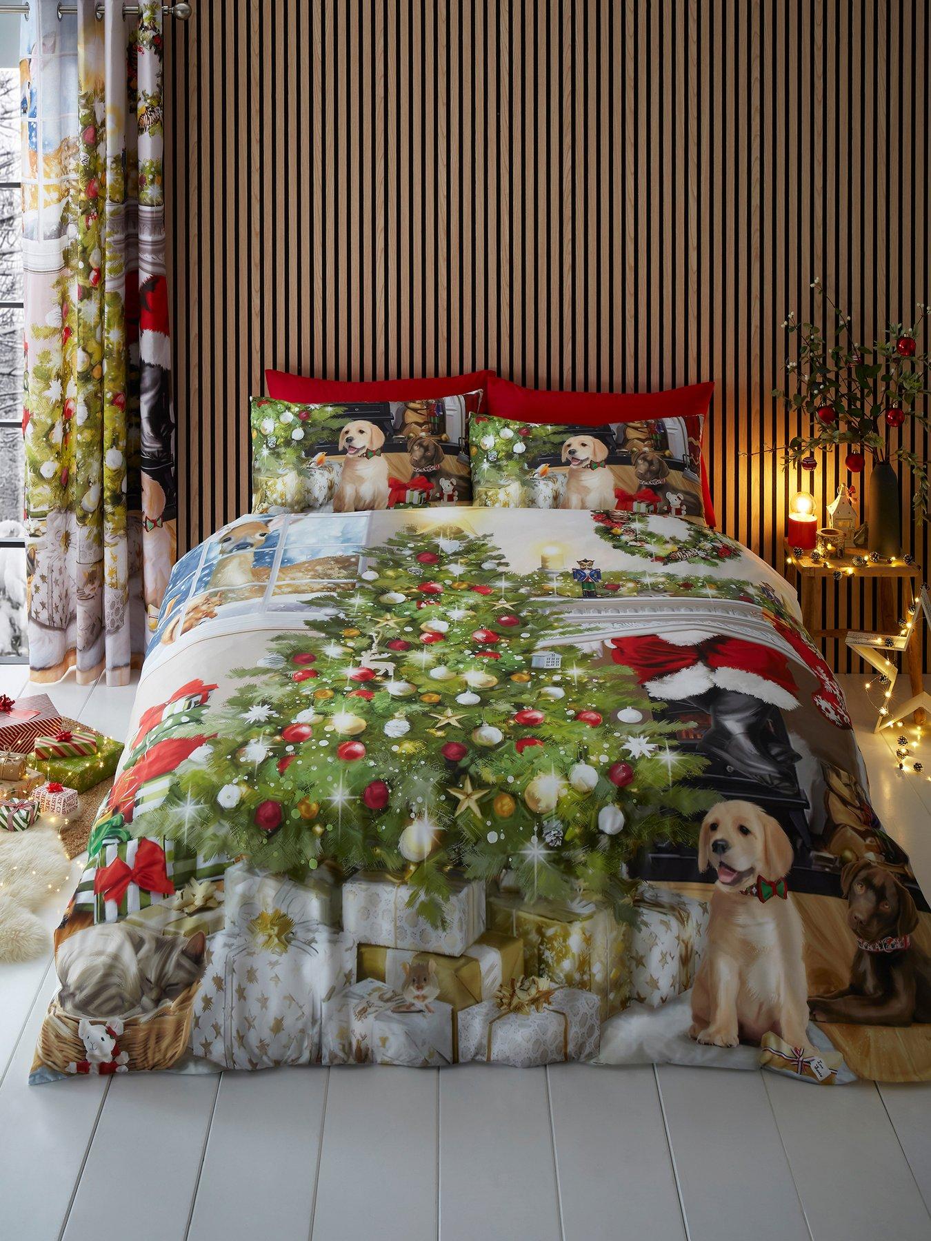 Fusion Christmas Tree Duvet Cover Set - Multi
