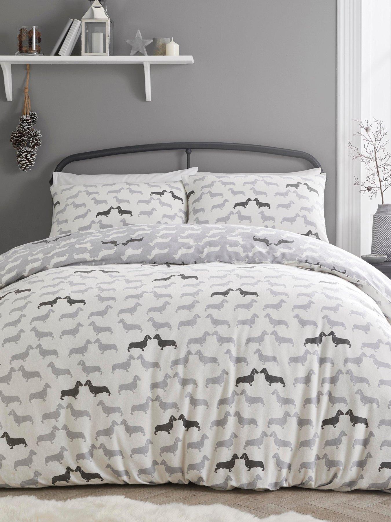 Silentnight Super Soft Teddy Fleece Duvet Cover Set Silver