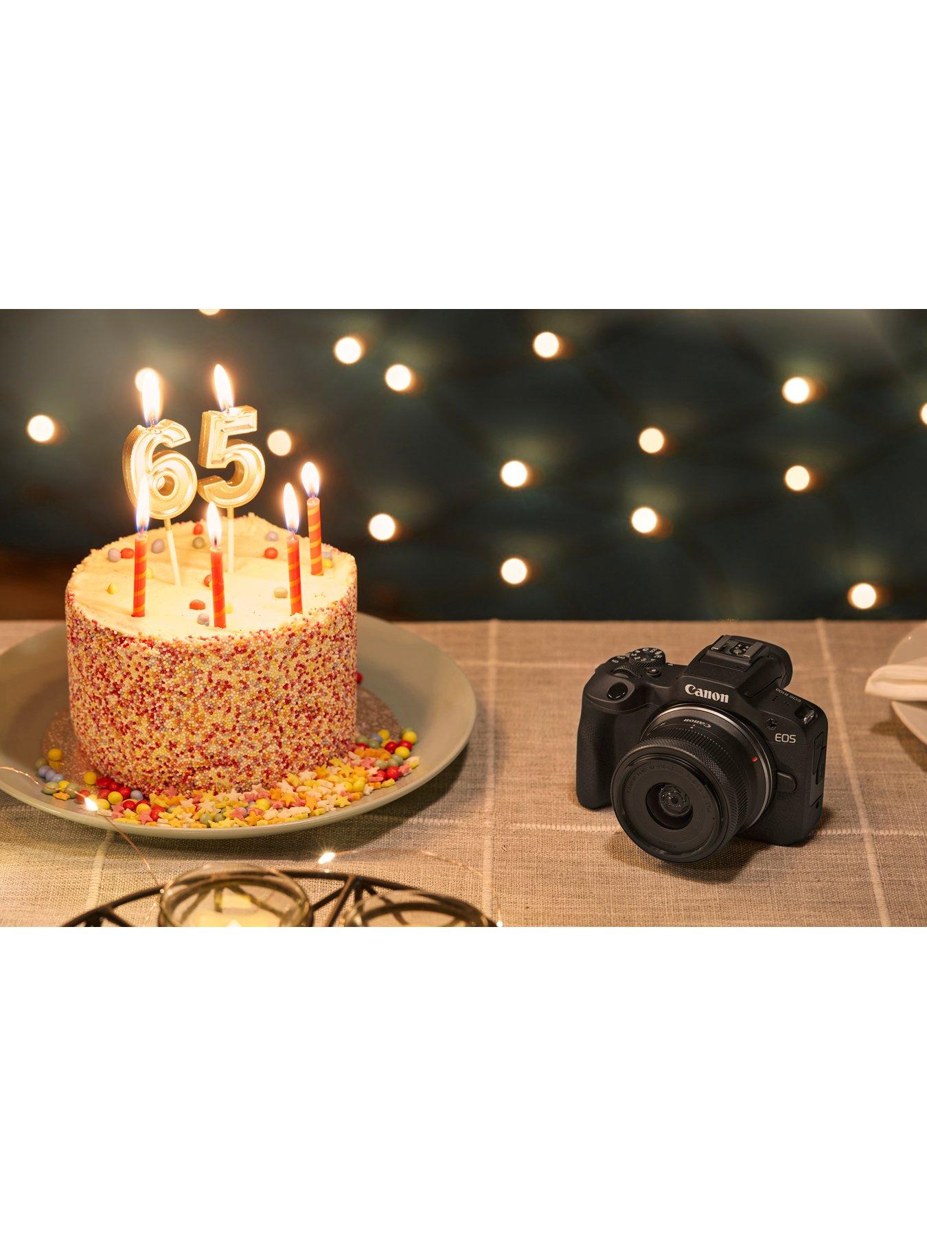Image 7 of 7 of Canon EOS R100 APS-C Mirrorless Camera Kit inc RF-S 18-45mm Lens, 128GB SD Card, Neck Strap and Case - Black