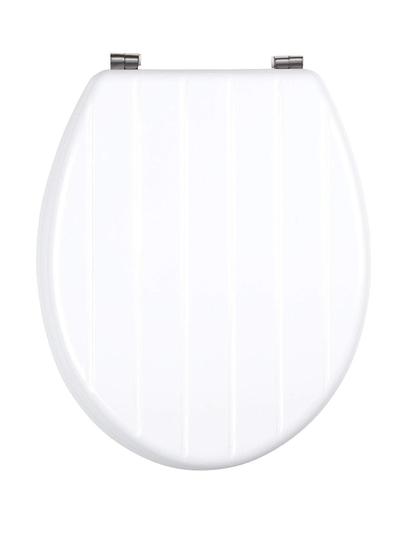 Beldray Tongue  &  Groove Wooden Toilet Seat
