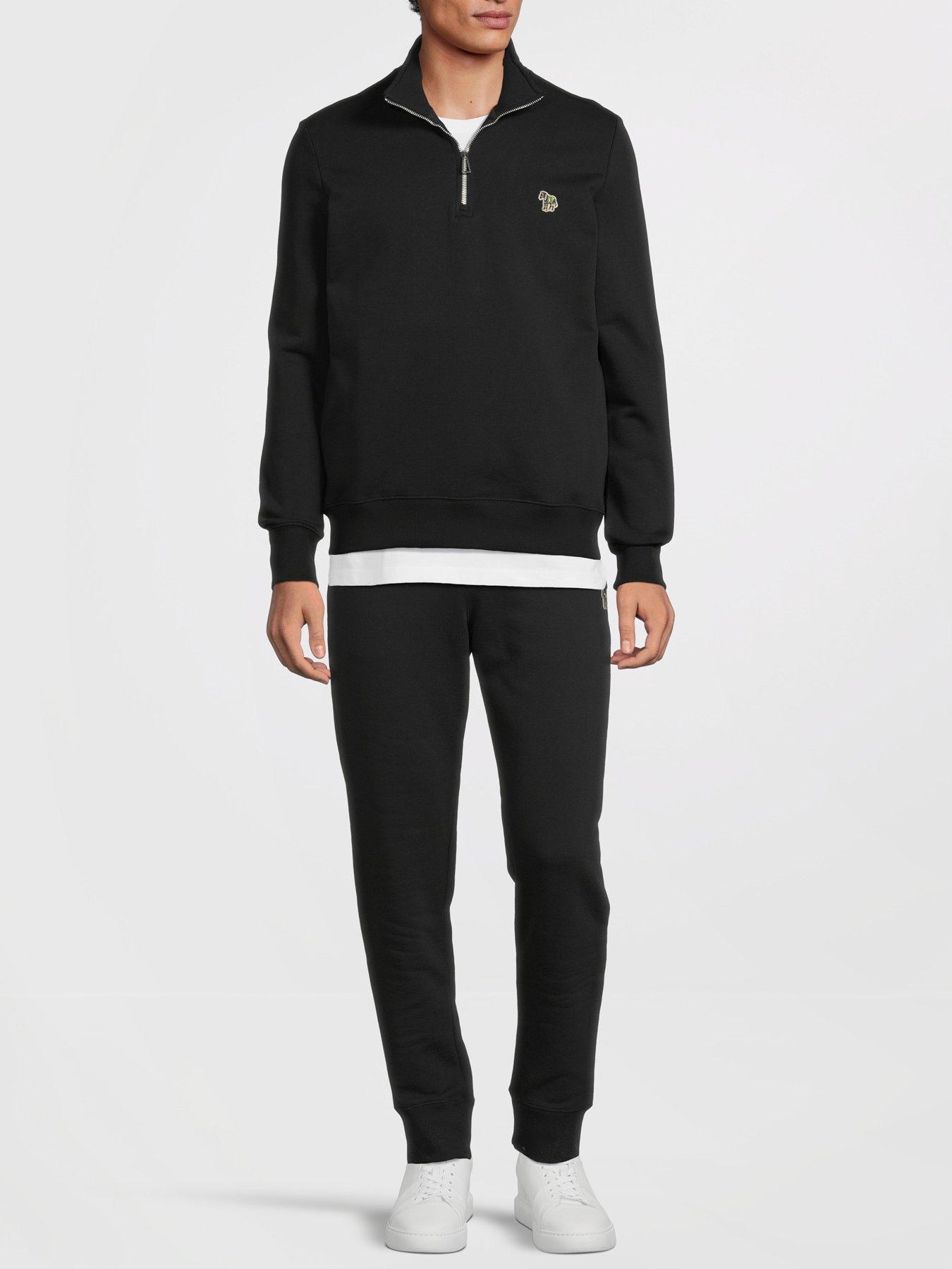  image of ps-paul-smith-14-zip-sweat-top-black