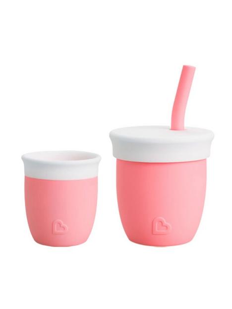 munchkin-cest-silicone-training-cup-set--coral