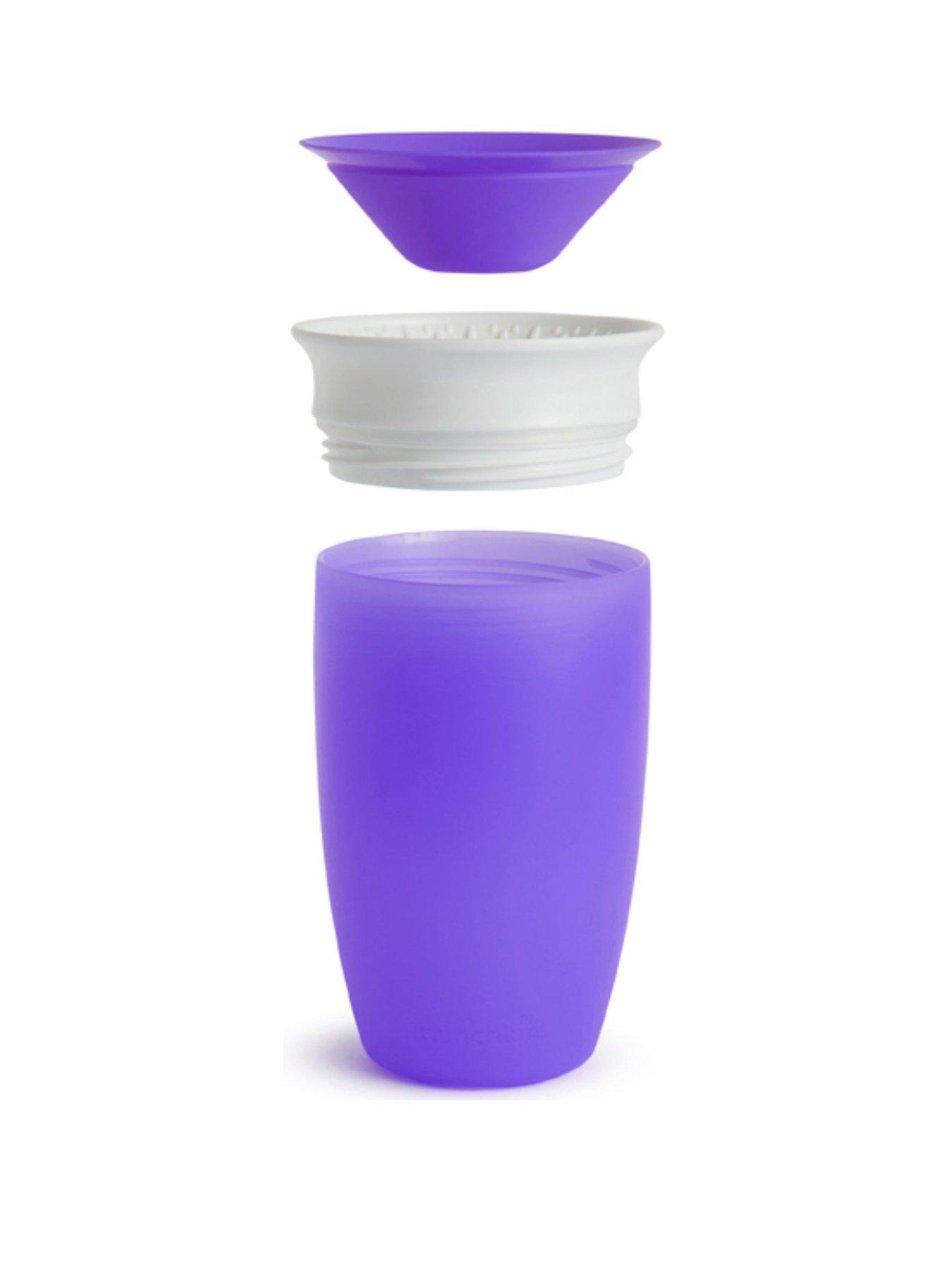 Image 3 of 4 of Munchkin Miracle 360 Sippy Cup, 10oz/296ml- 2 Pack (Pink/Purple)