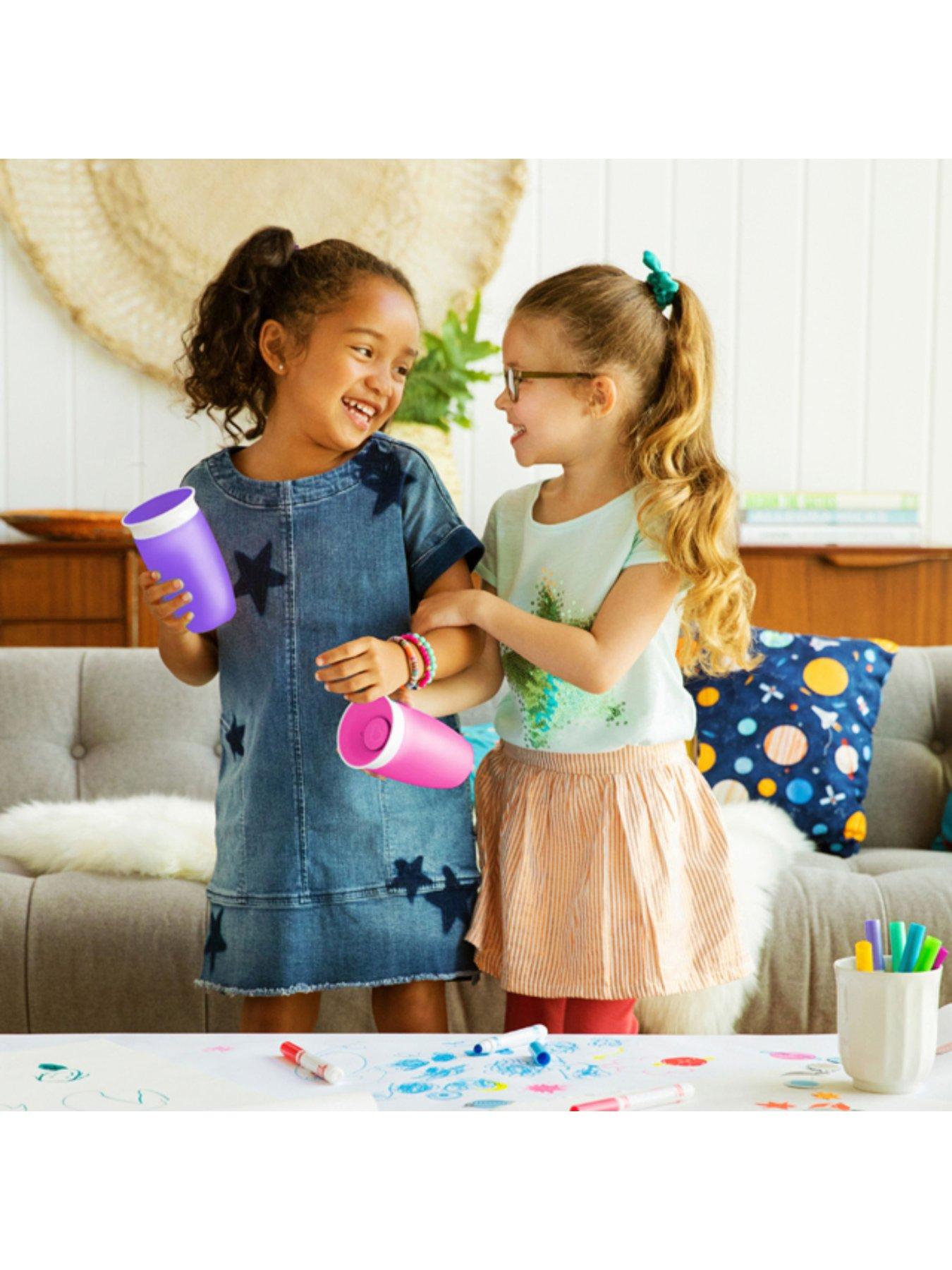 Image 4 of 4 of Munchkin Miracle 360 Sippy Cup, 10oz/296ml- 2 Pack (Pink/Purple)