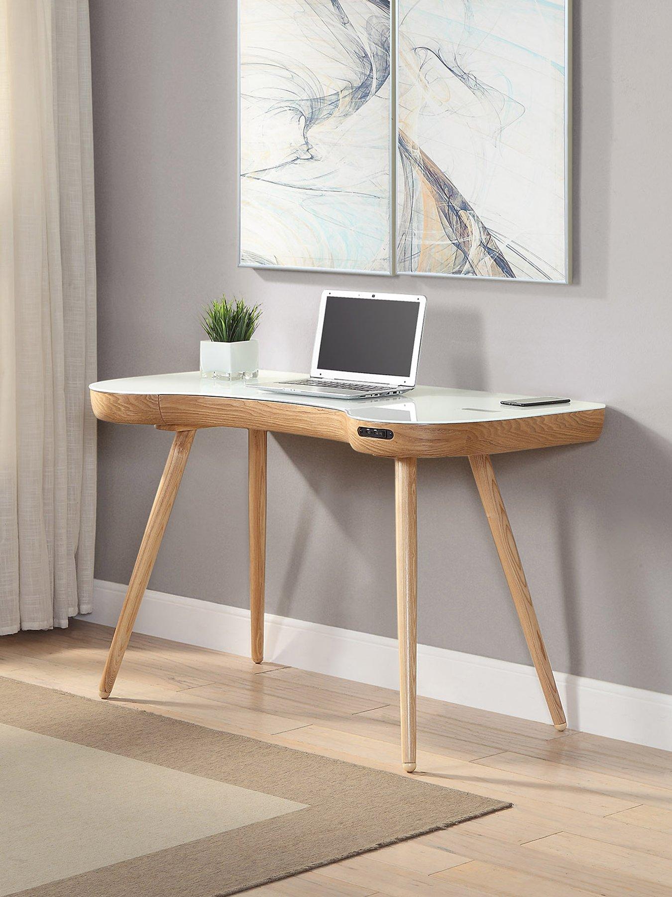 Jual San Francisco Smart Desk with Speakers - Real Wood Veneer