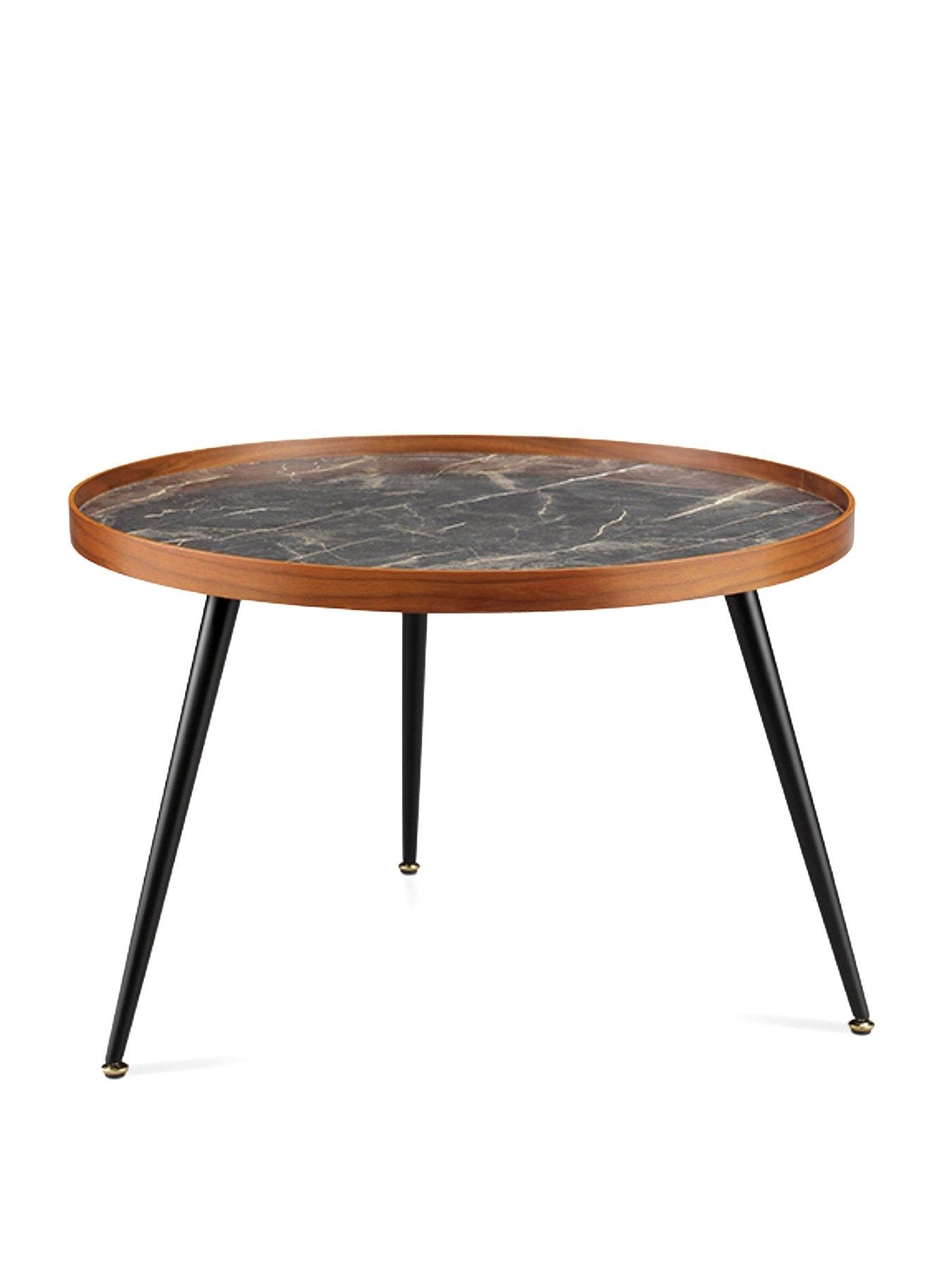 Image 2 of 5 of Jual Siena Coffee Table - Black/Walnut&nbsp;- Real Wood Veneer