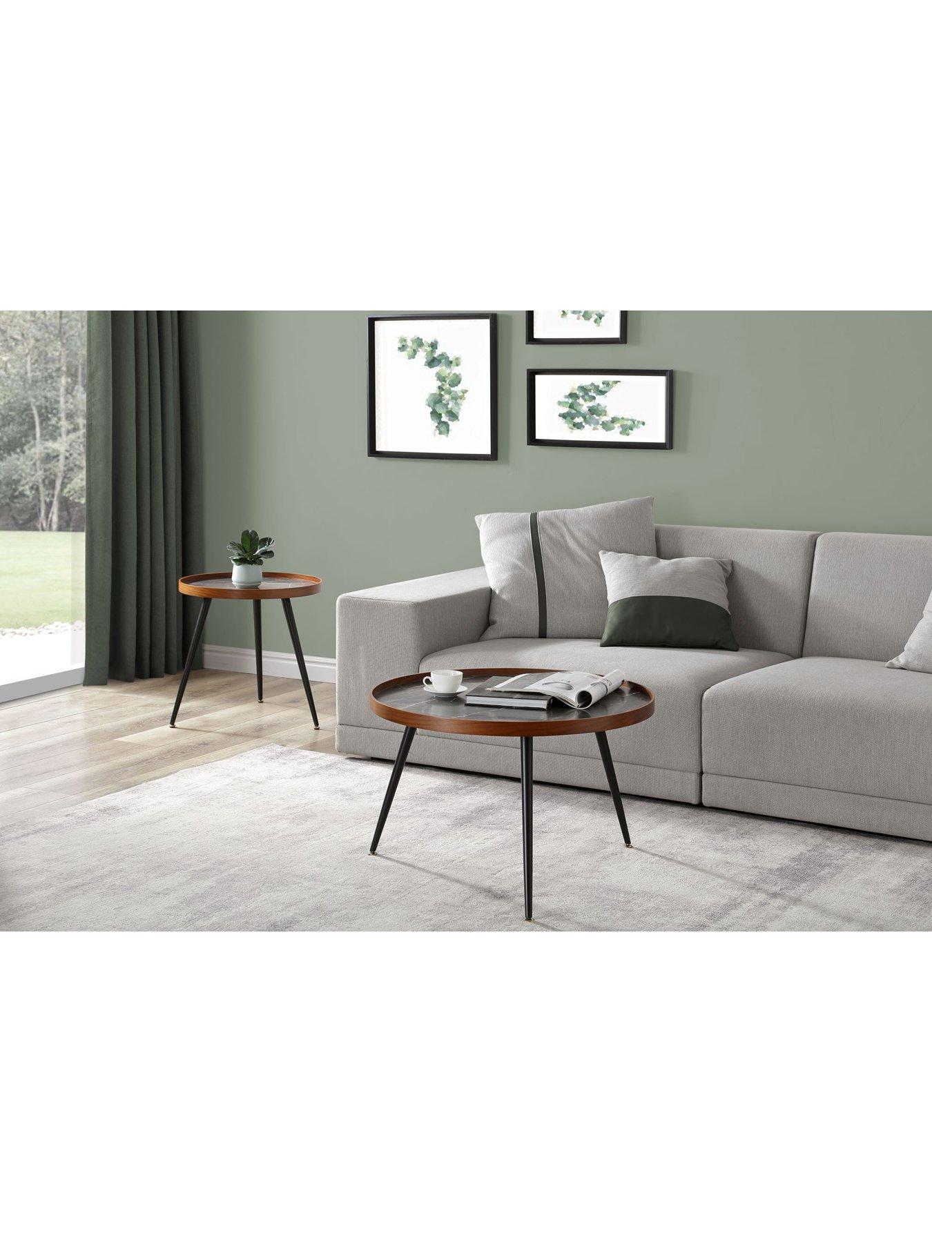 Image 4 of 5 of Jual Siena Coffee Table - Black/Walnut&nbsp;- Real Wood Veneer