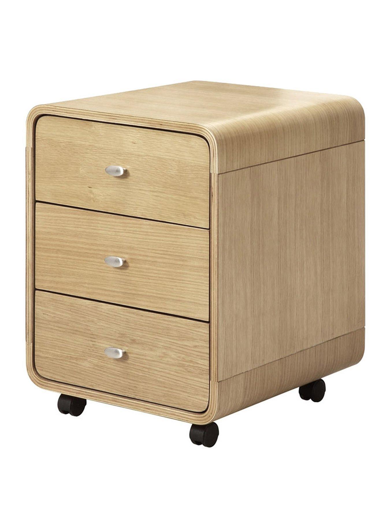  image of jual-helsinki-3-drawer-side-tablenbsp--real-wood-veneer