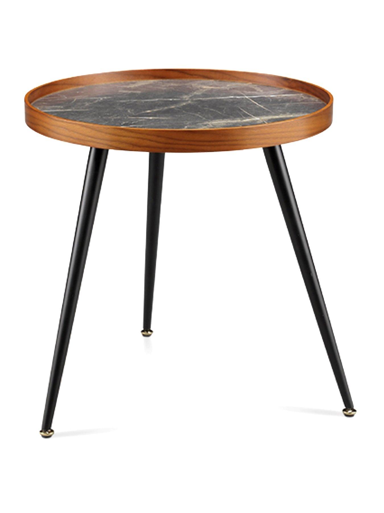 Jual Siena Lamp Table Black/Walnut