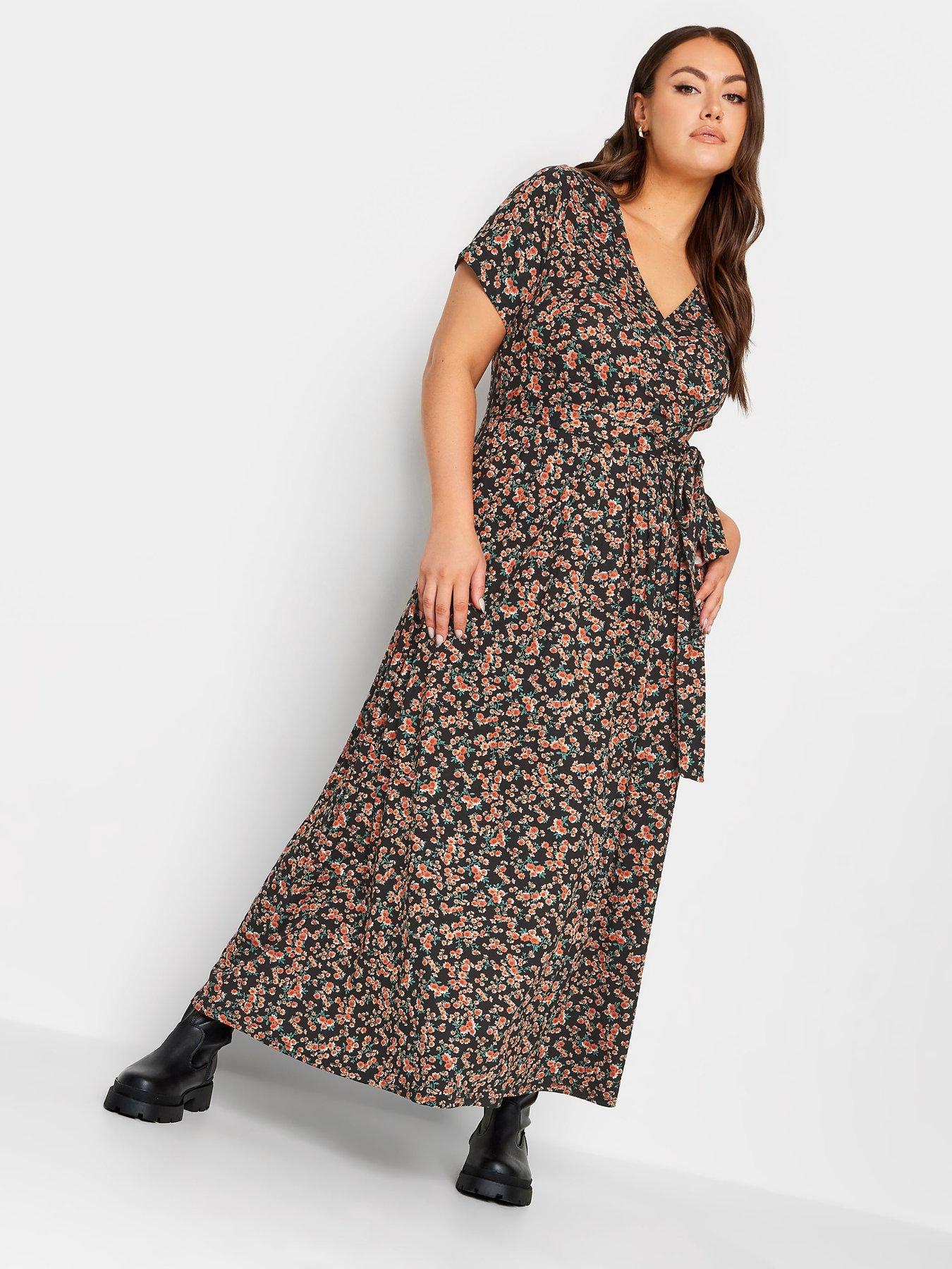 yours-wrap-dress-rust-ditsy-floral