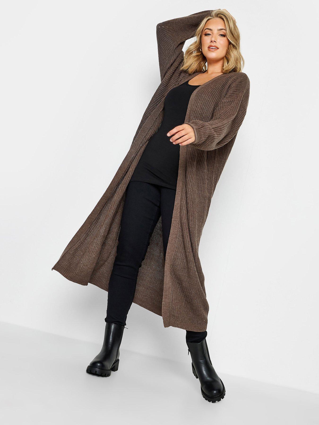 undefined Essential Longline Cardi Mocha