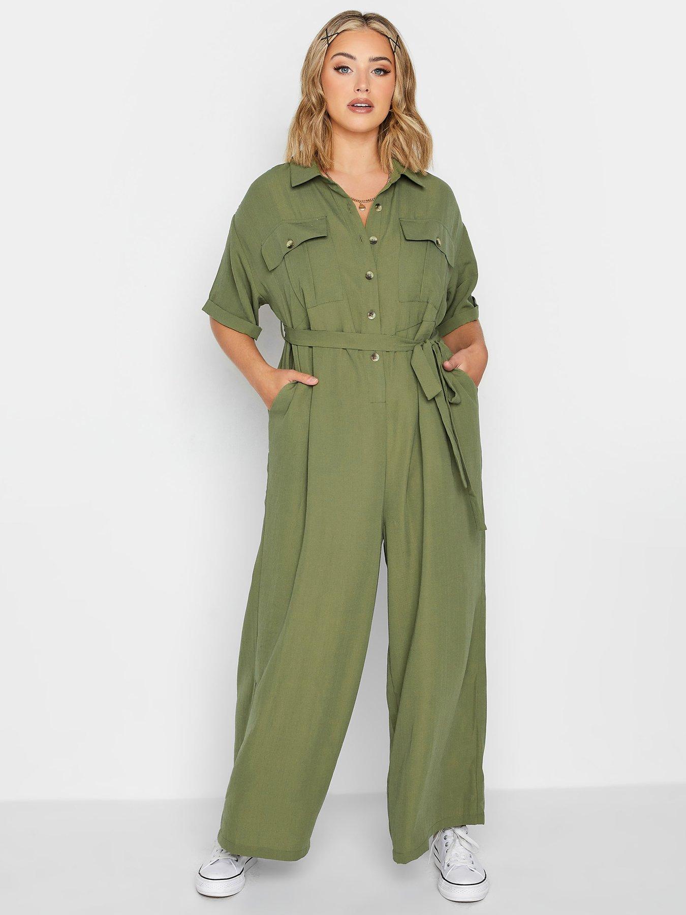 Khaki cheap boiler playsuit