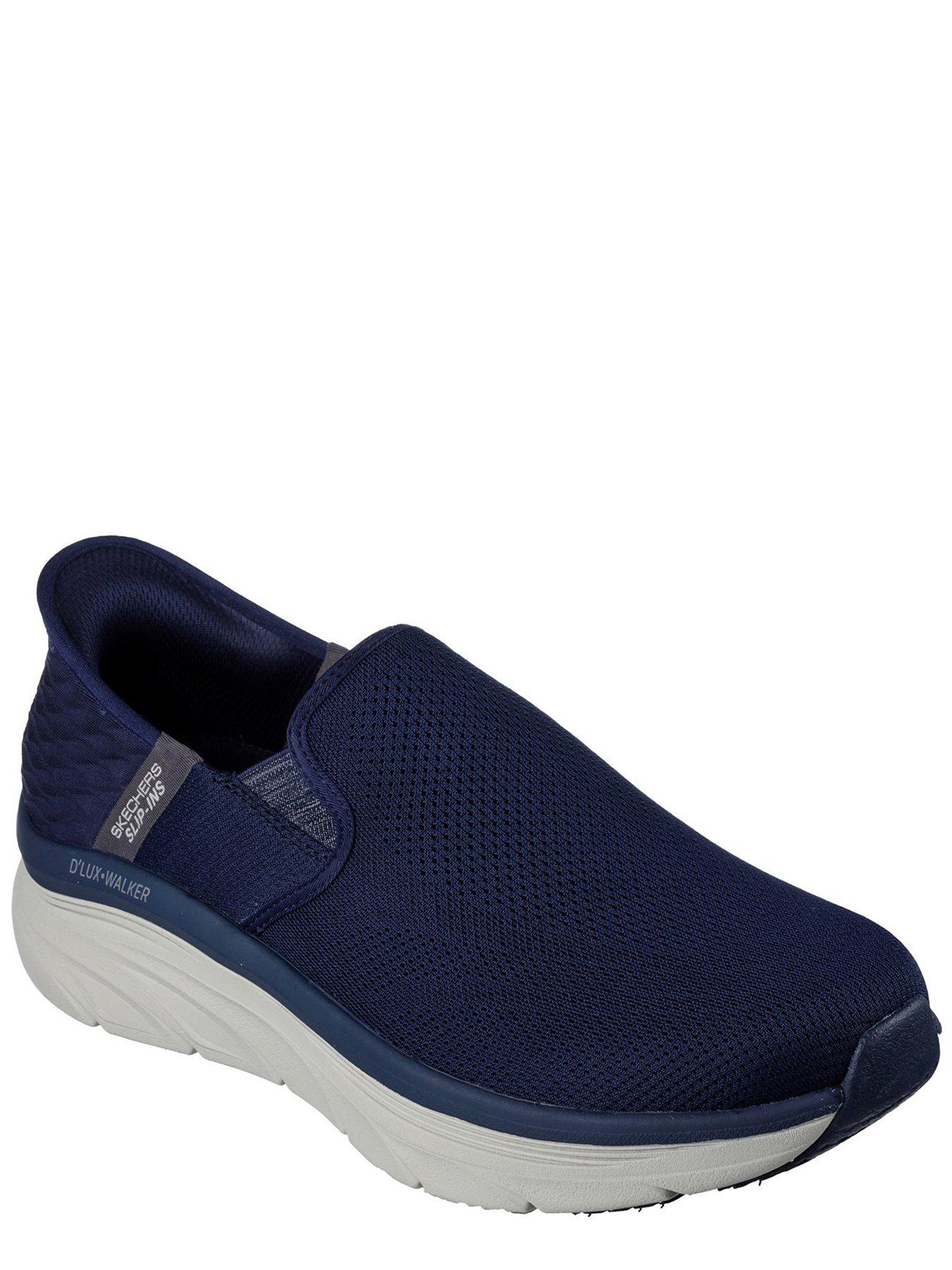 Skechers D'Lux Walker-Orford Slip On Trainer - Navy | littlewoods.com