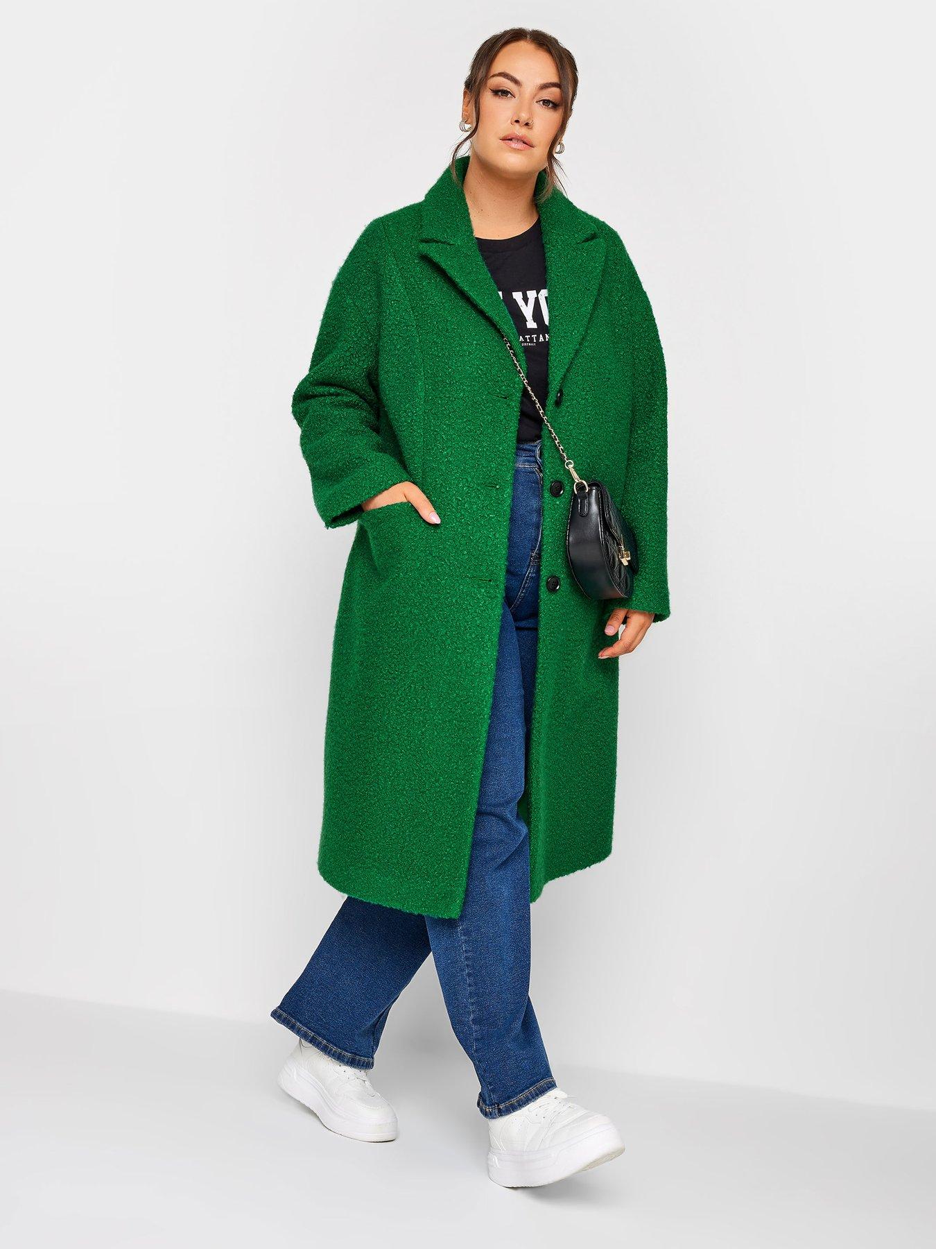 Boucle coat outlet green