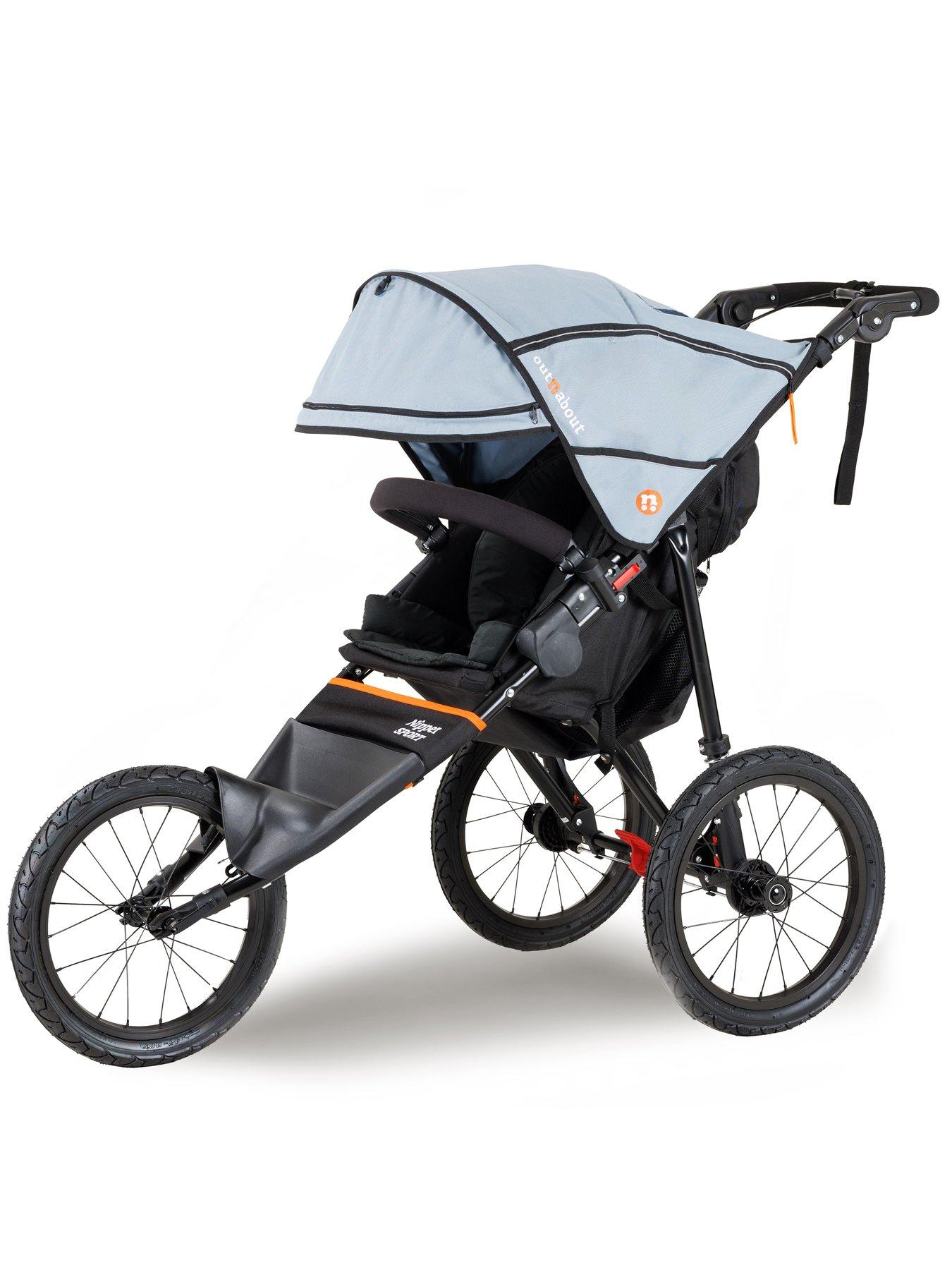  image of out-n-about-nipper-sport-v5-pushchair-rocksalt-grey