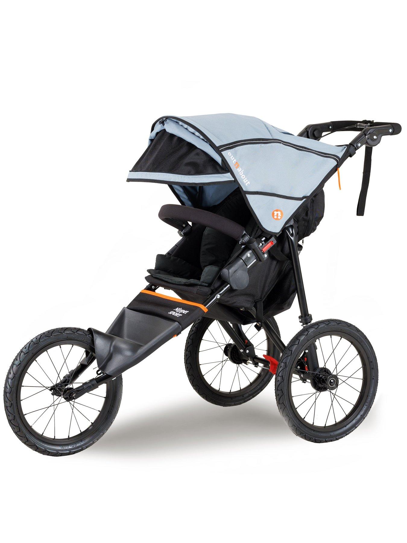  image of out-n-about-nipper-sport-v5-pushchair-rocksalt-grey