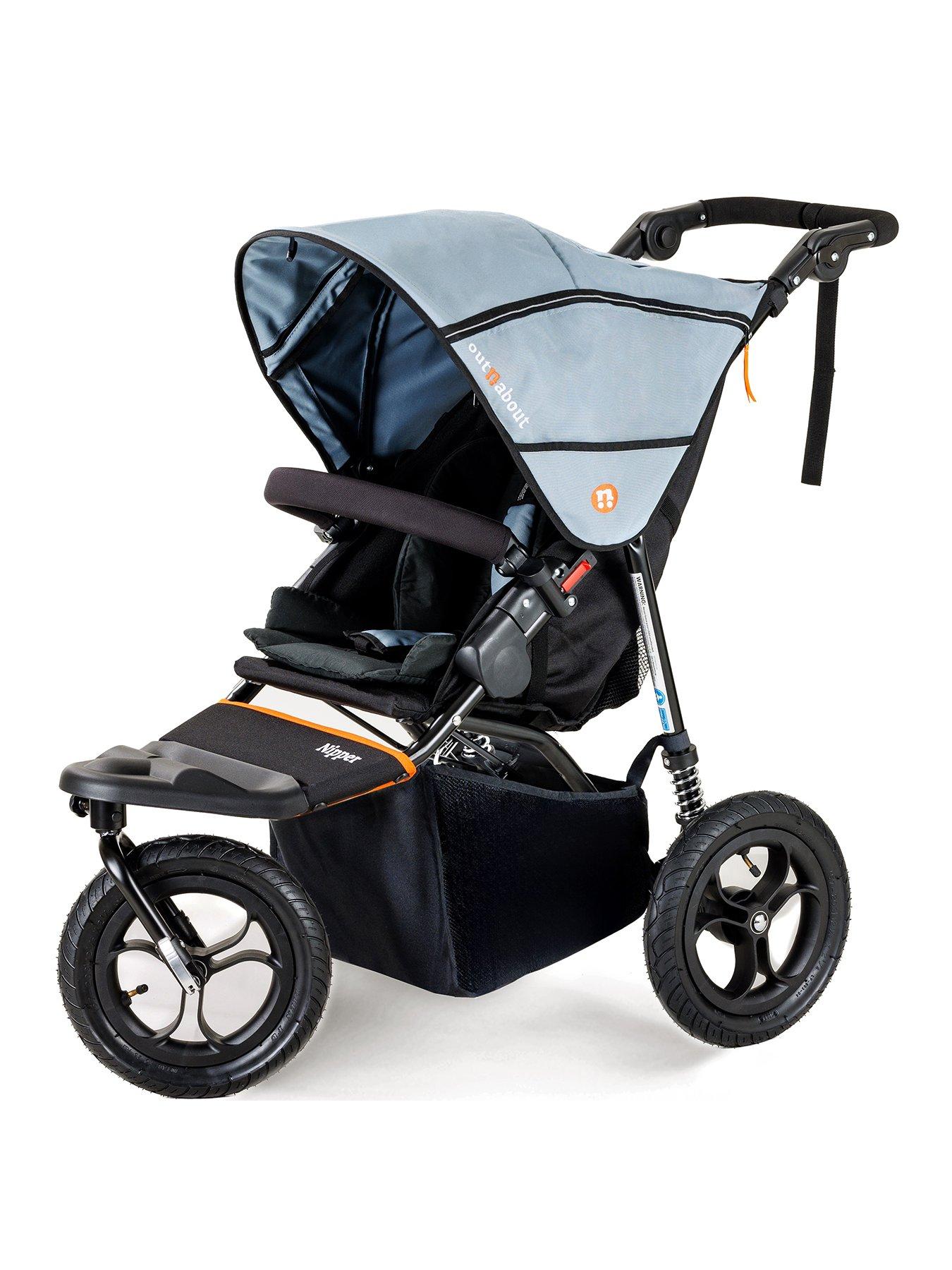 undefined Nipper Single V5 Pushchair - Rocksalt Grey