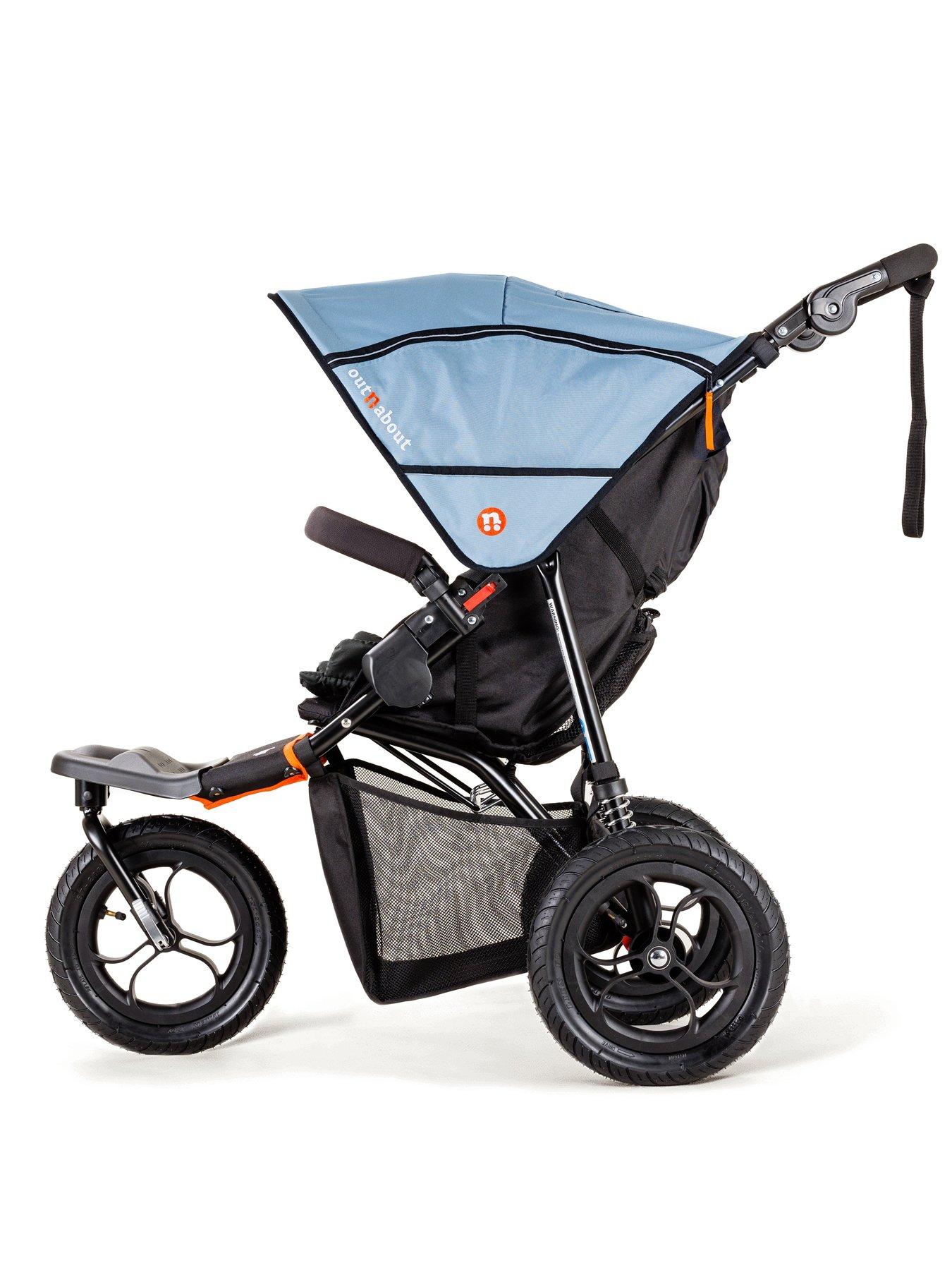 Out n About Nipper Single V5 Pushchair Rocksalt Grey Littlewoods