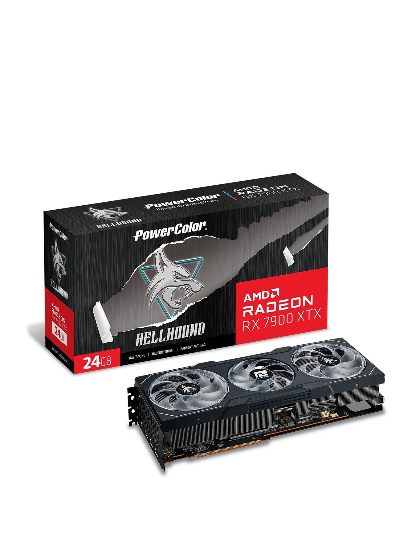 front image of powercolor-rx-7900-xtx-hellhound-graphics-card