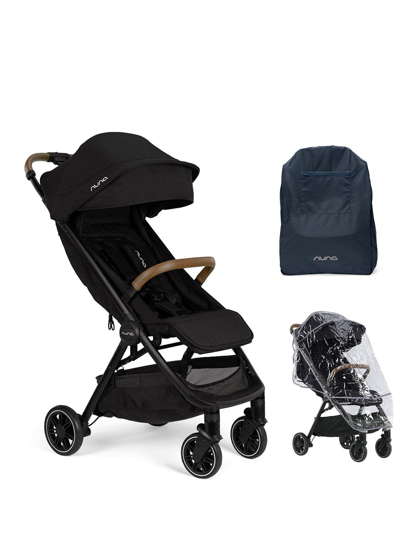 nuna-trvl-compact-stroller-with-rain-rover-and-carry-bag-caviar