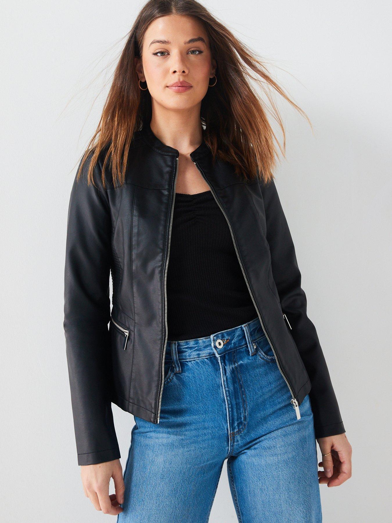 ジャケット・アウター Little suzie Vegan Leather Belted Jacket ジャケット・アウター Little suzie Vegan Leather Belted Jacket