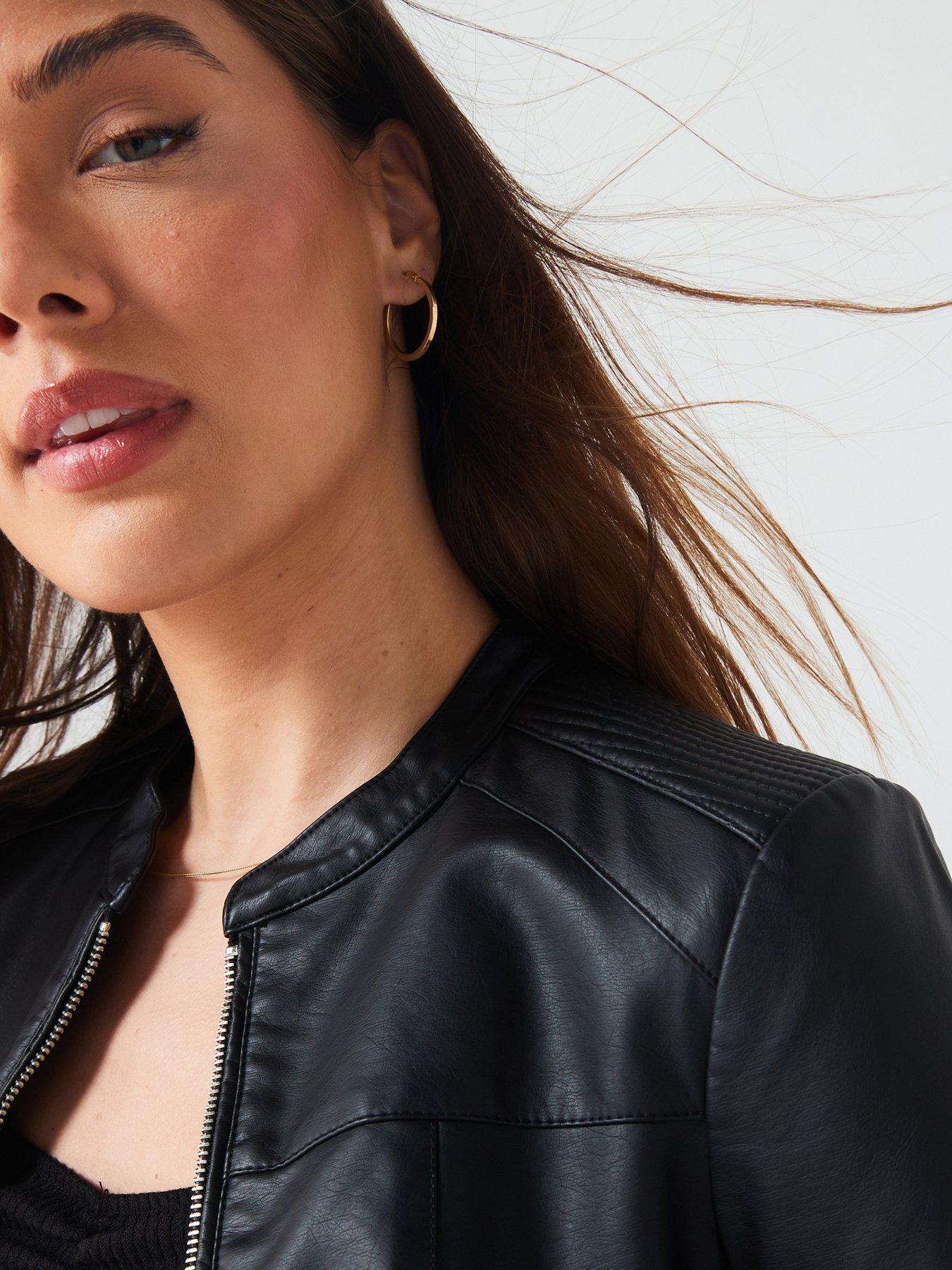 ジャケット・アウター Little suzie Vegan Leather Belted Jacket ジャケット・アウター Little suzie Vegan Leather Belted Jacket